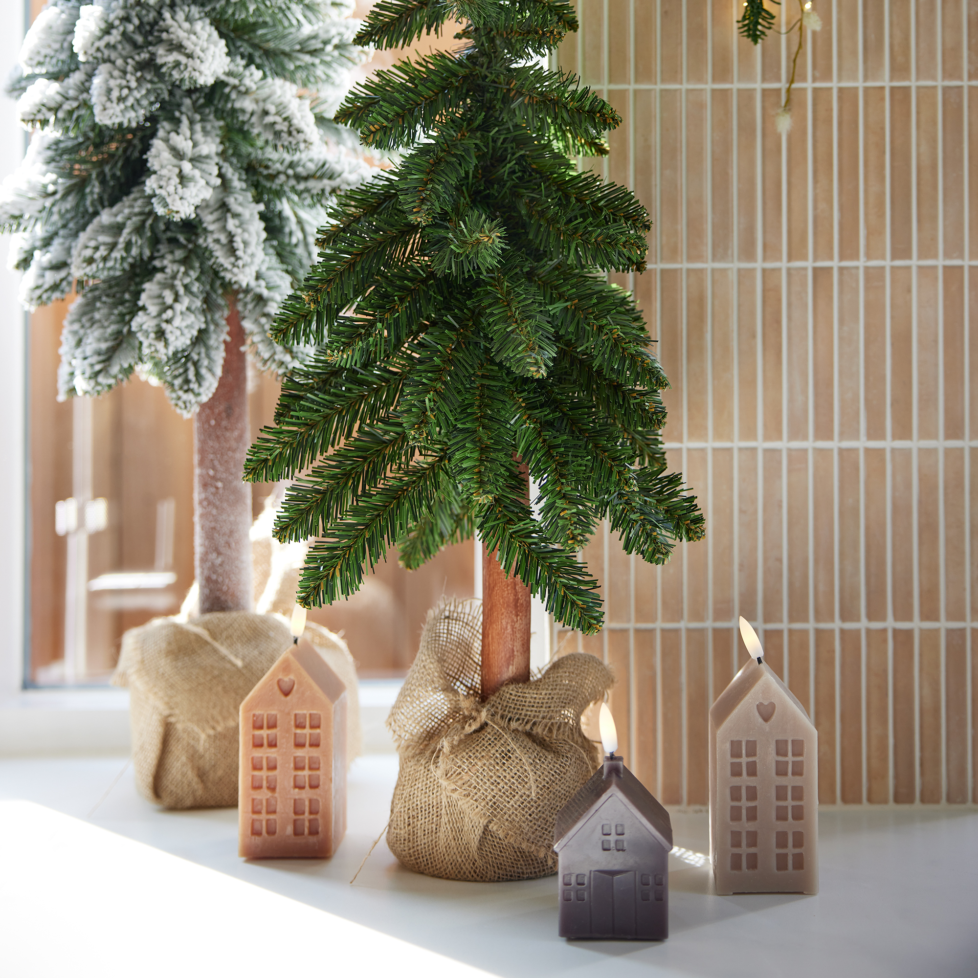 LED Kerze Haus