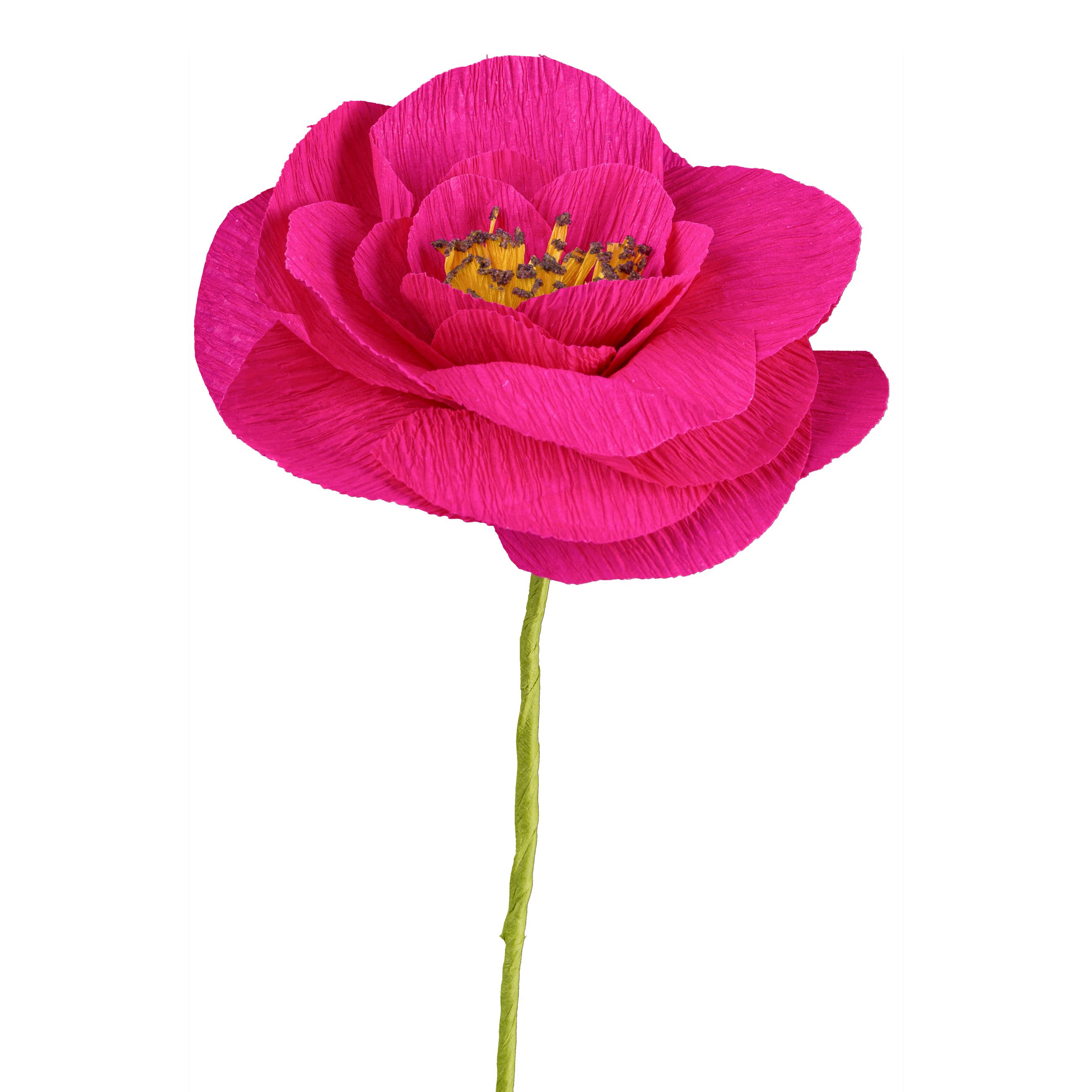 Papierblume - Papierblume Ranunkel, 45 cm, pink