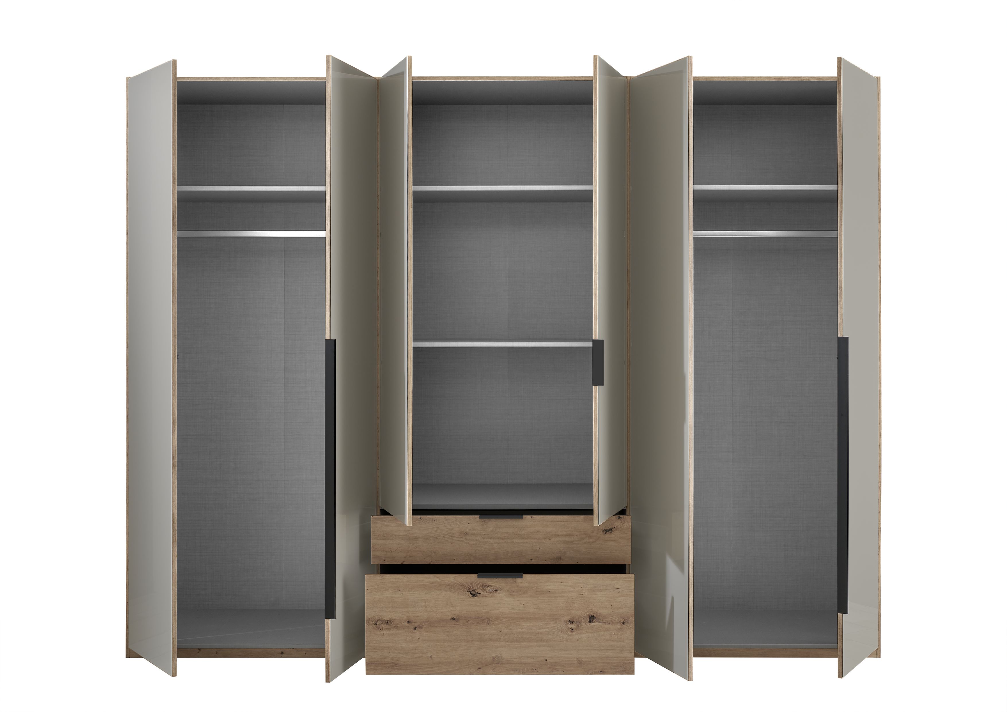 Drehtürenschrank, Eiche Nachbildung   - MyStyle 3058