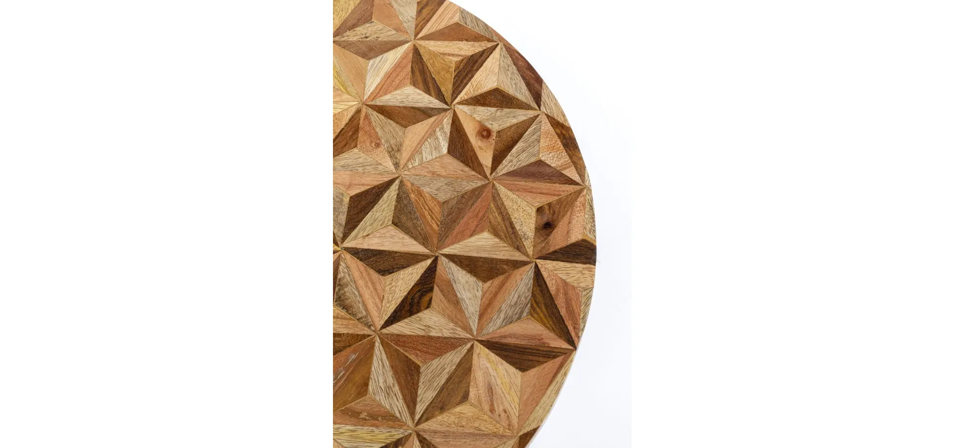 Beistelltisch- DH ca. 40x50 cm, Braun, Stahl, Gold