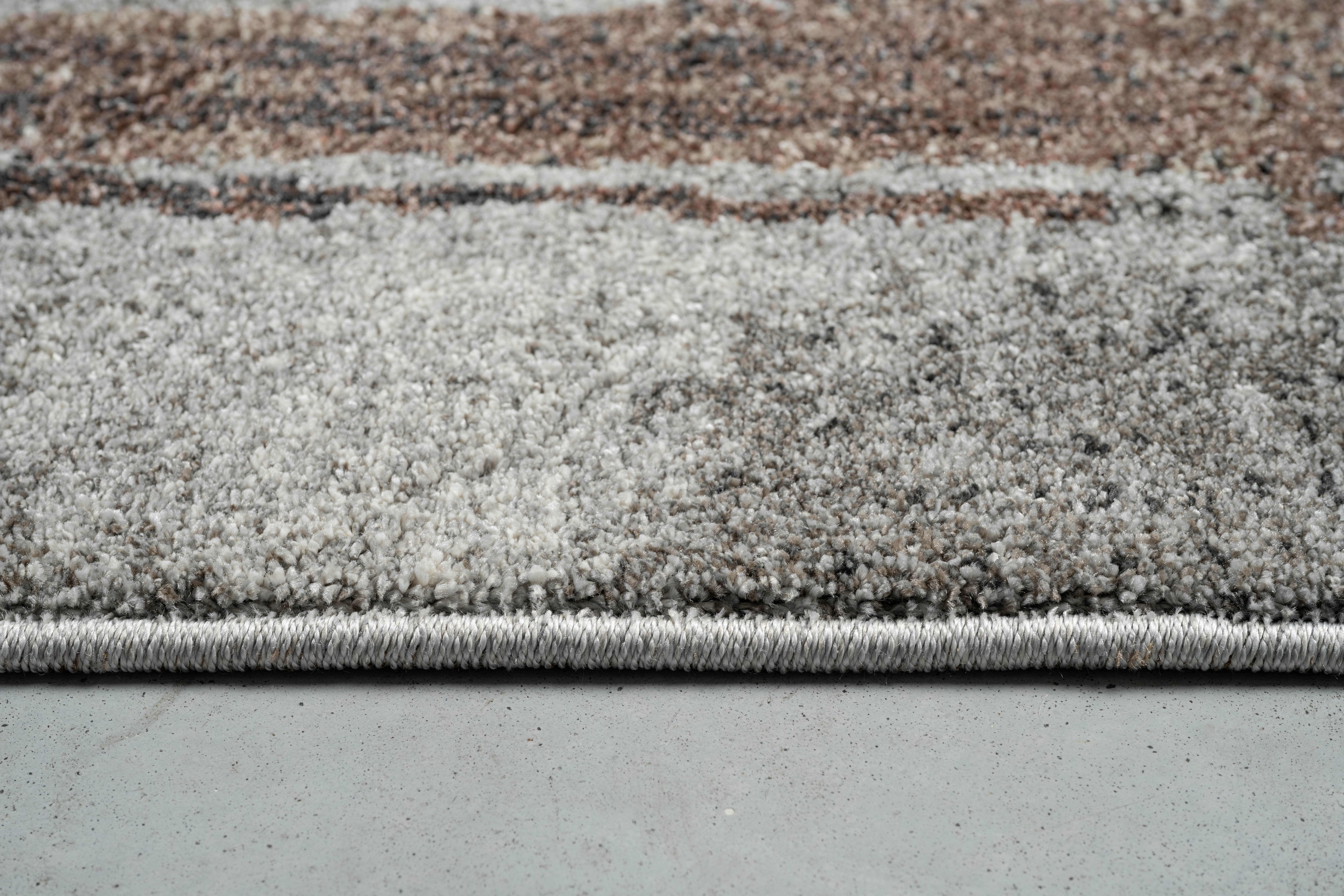 Webteppich, braun-grau-weiß, 160x230 cm - Radison