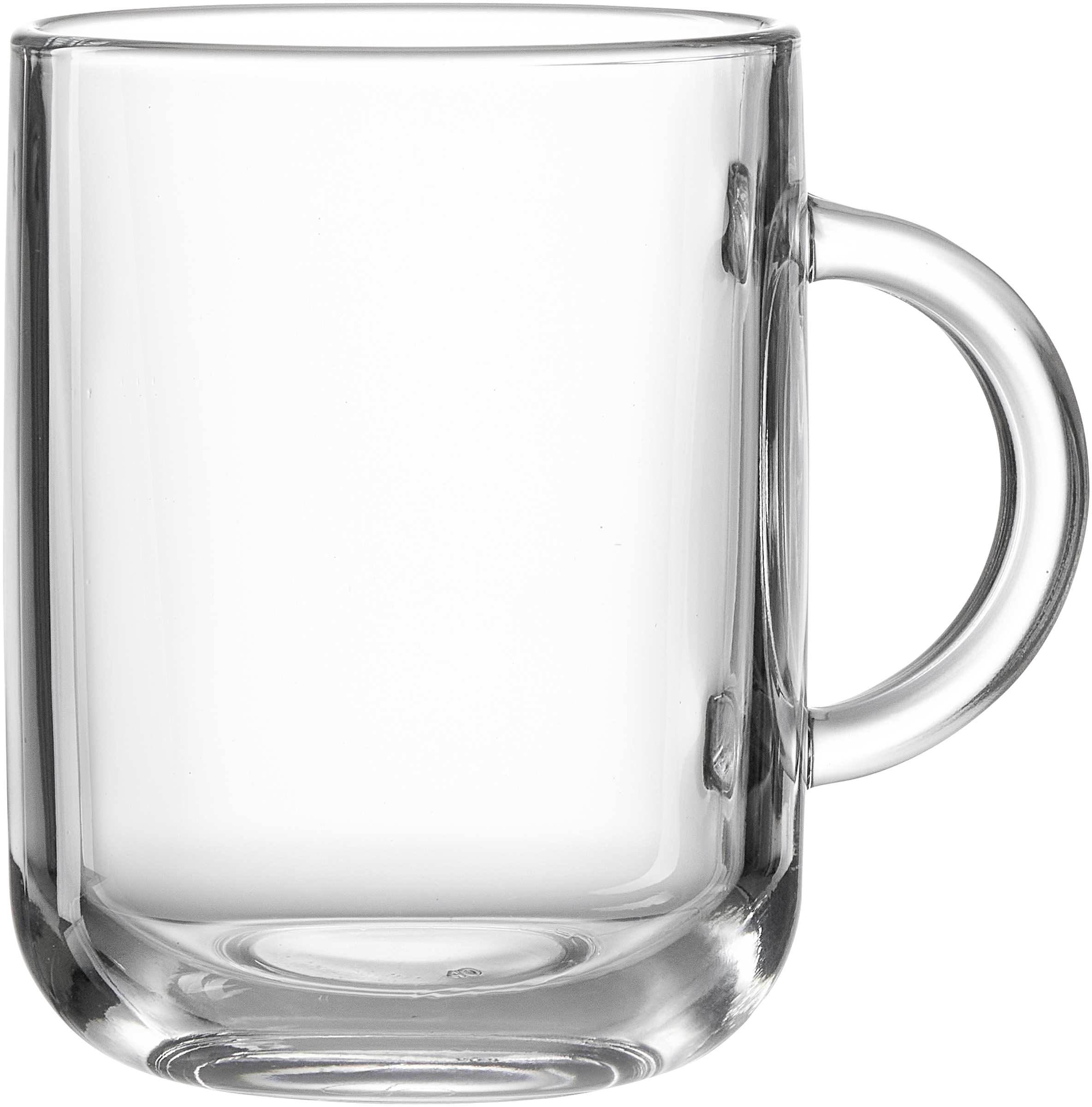 Henkelbecher Marko  330 ml - Glas, spülmaschinenfest, zylindrisch, klar