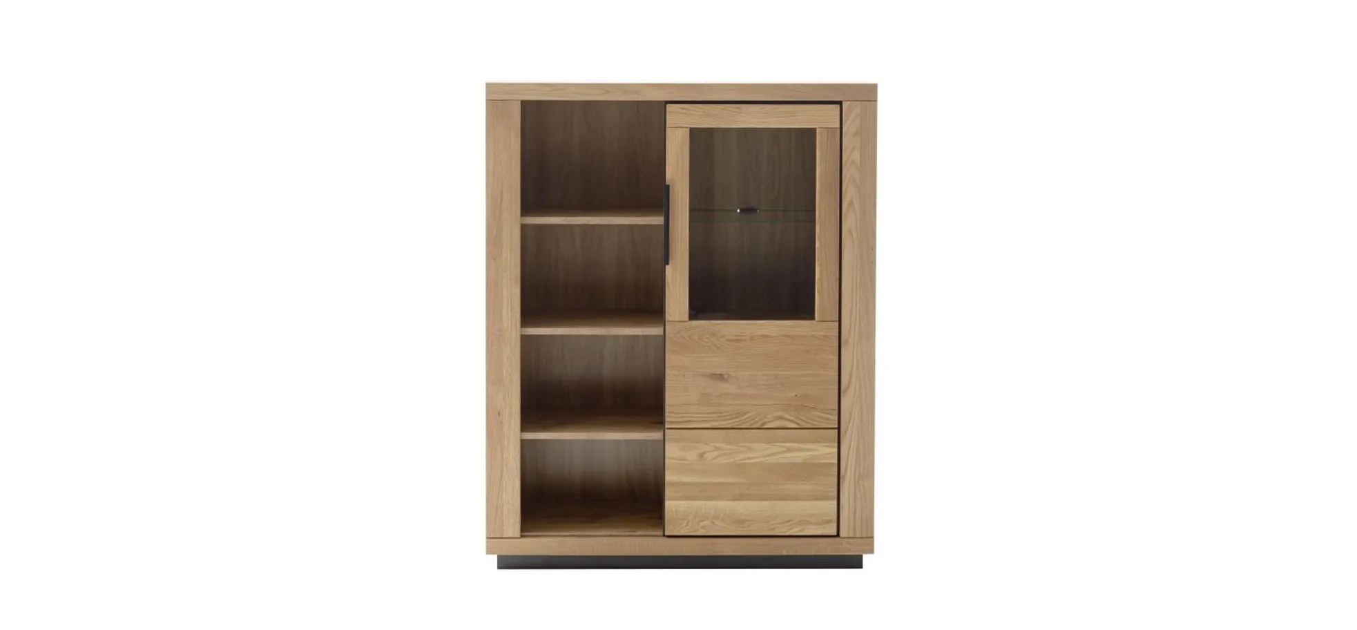 Highboard - B ca. 98 cm, Wildeiche massiv geölt