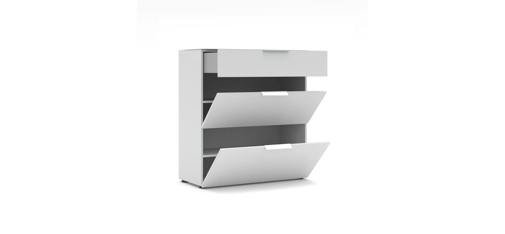 Schuhschrank, weiß - Ilaria