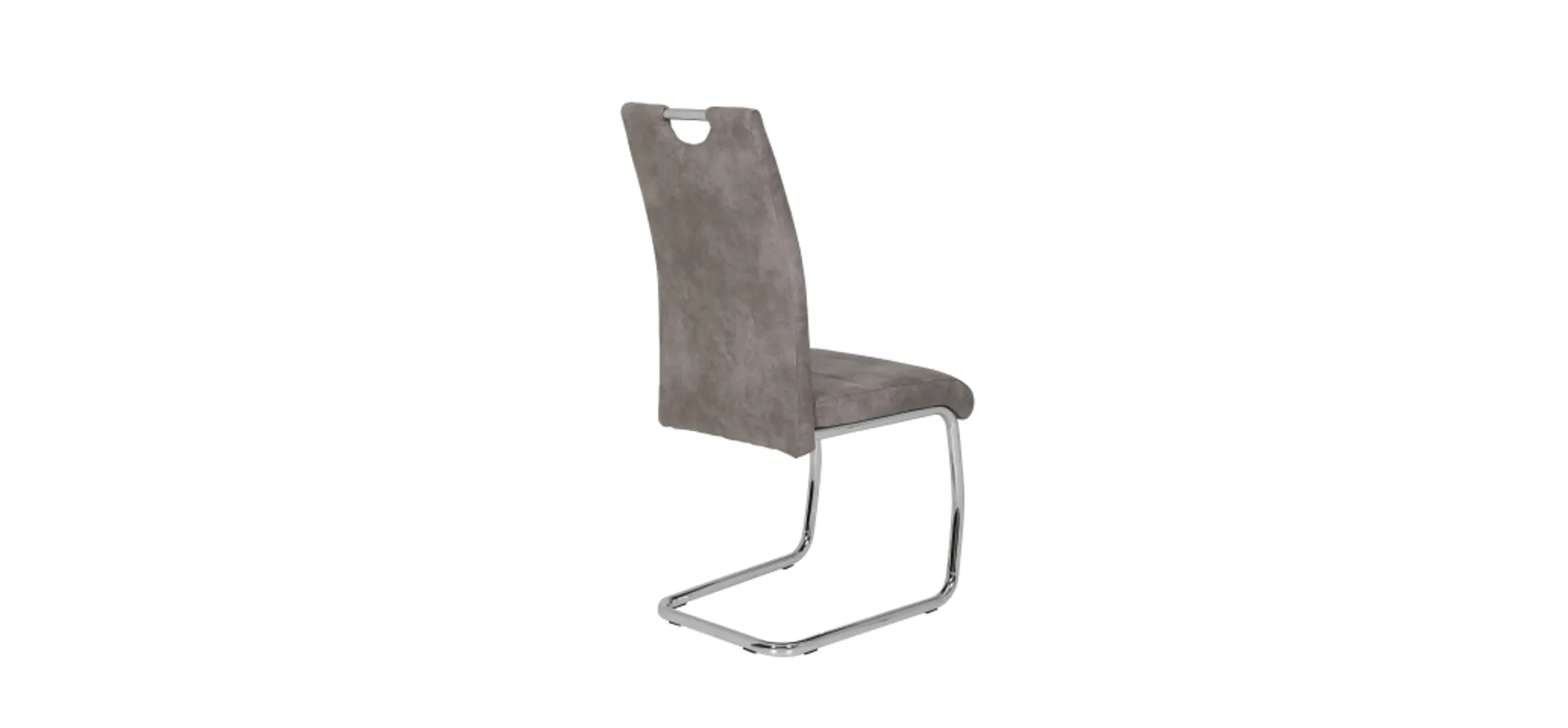 Freischwinger - Stoff, Grau