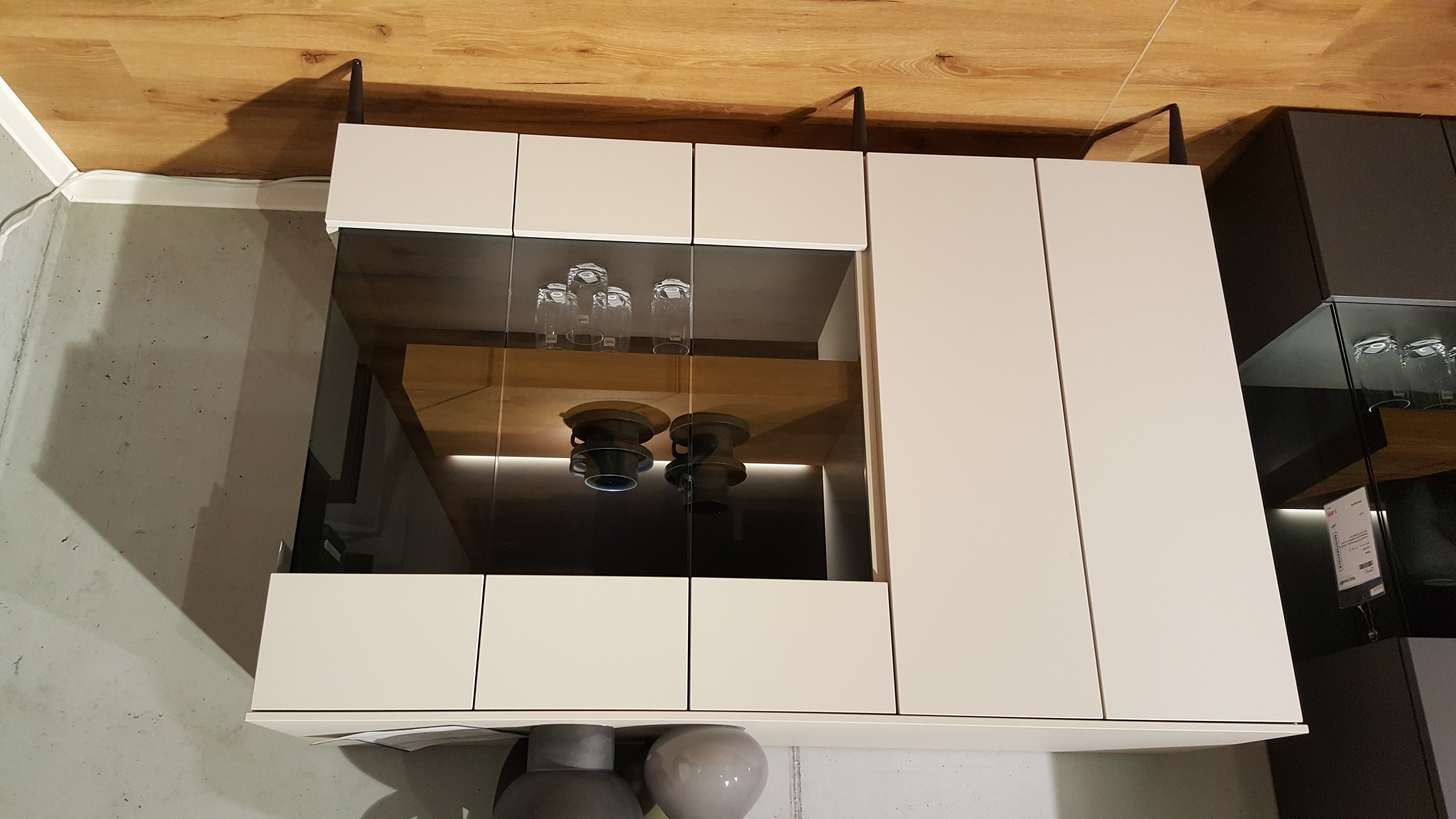 Highboard, Lack Kristallgrau matt - LS 977821