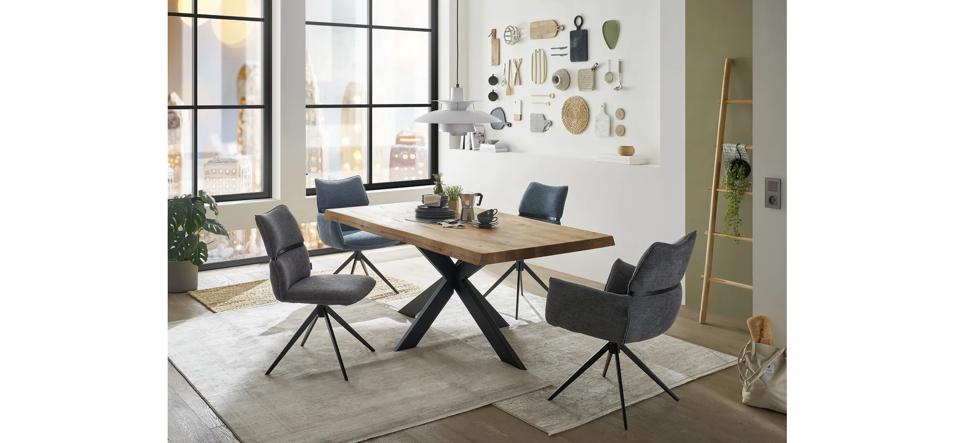 Armlehnstuhl, drehbar 360° autoreturn - Marja