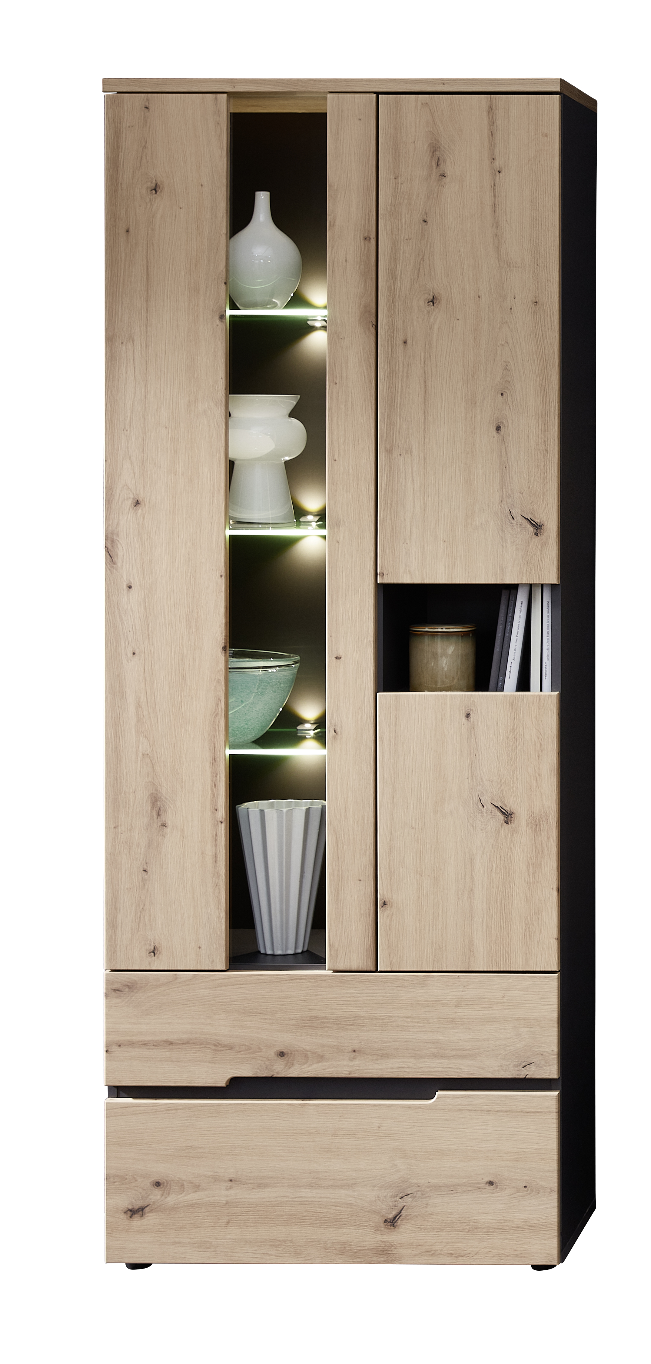 Vitrine, Artisan Eiche - Ilario