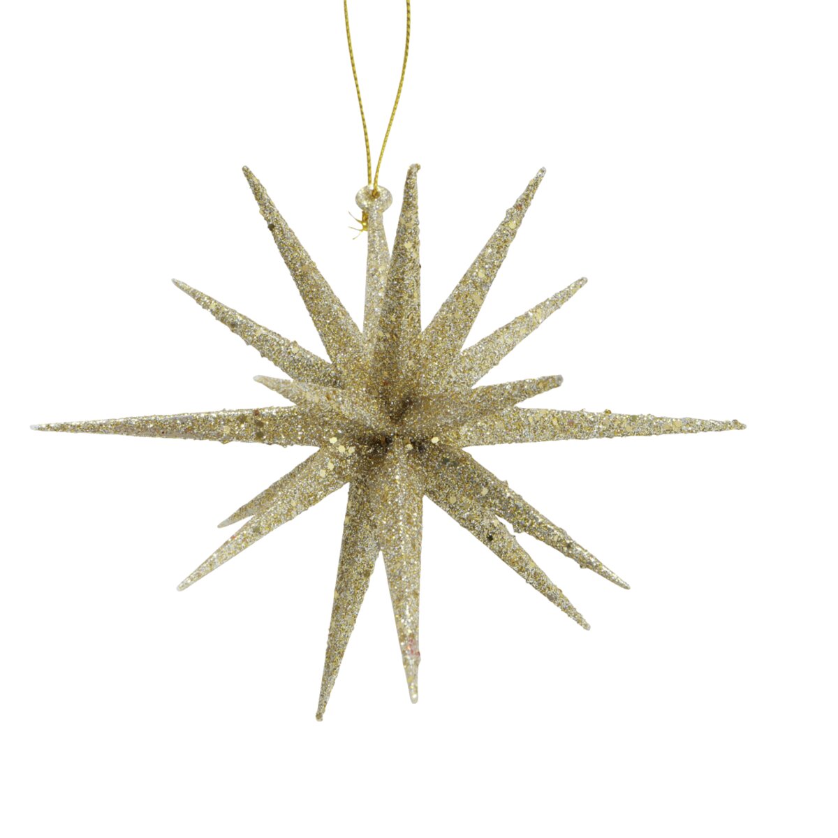 Dekoanhänger Tove, 2 tlg., Stern - H 15,00 cm, D 15,00 cm, gold