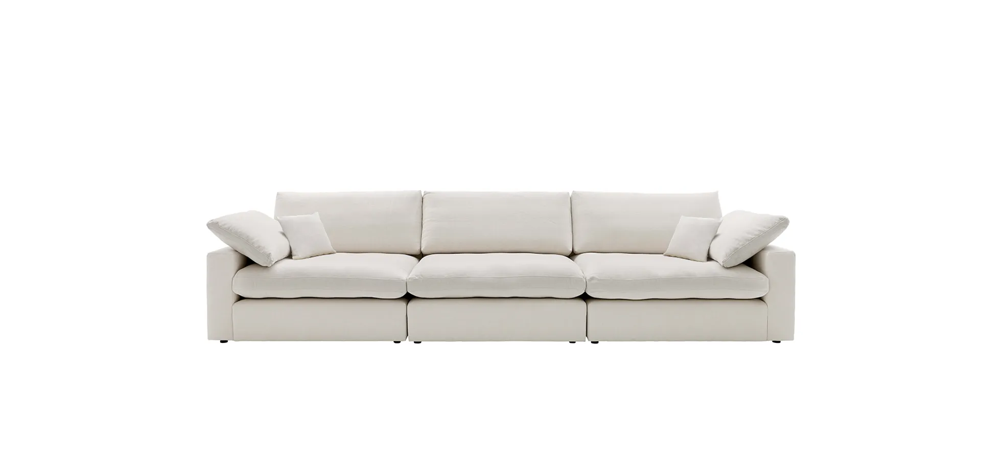 Sofa Palmdale - 4,5-Sitzer, inkl. Kissen, Stoff, Natur
