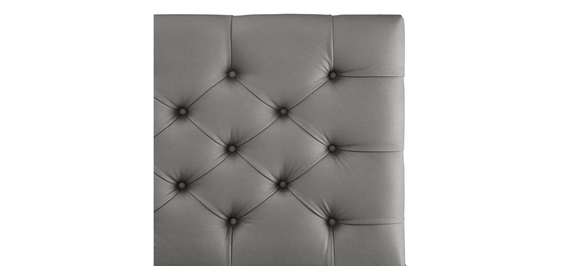 Boxspringbett, Stoff grau   - Sandrin E 