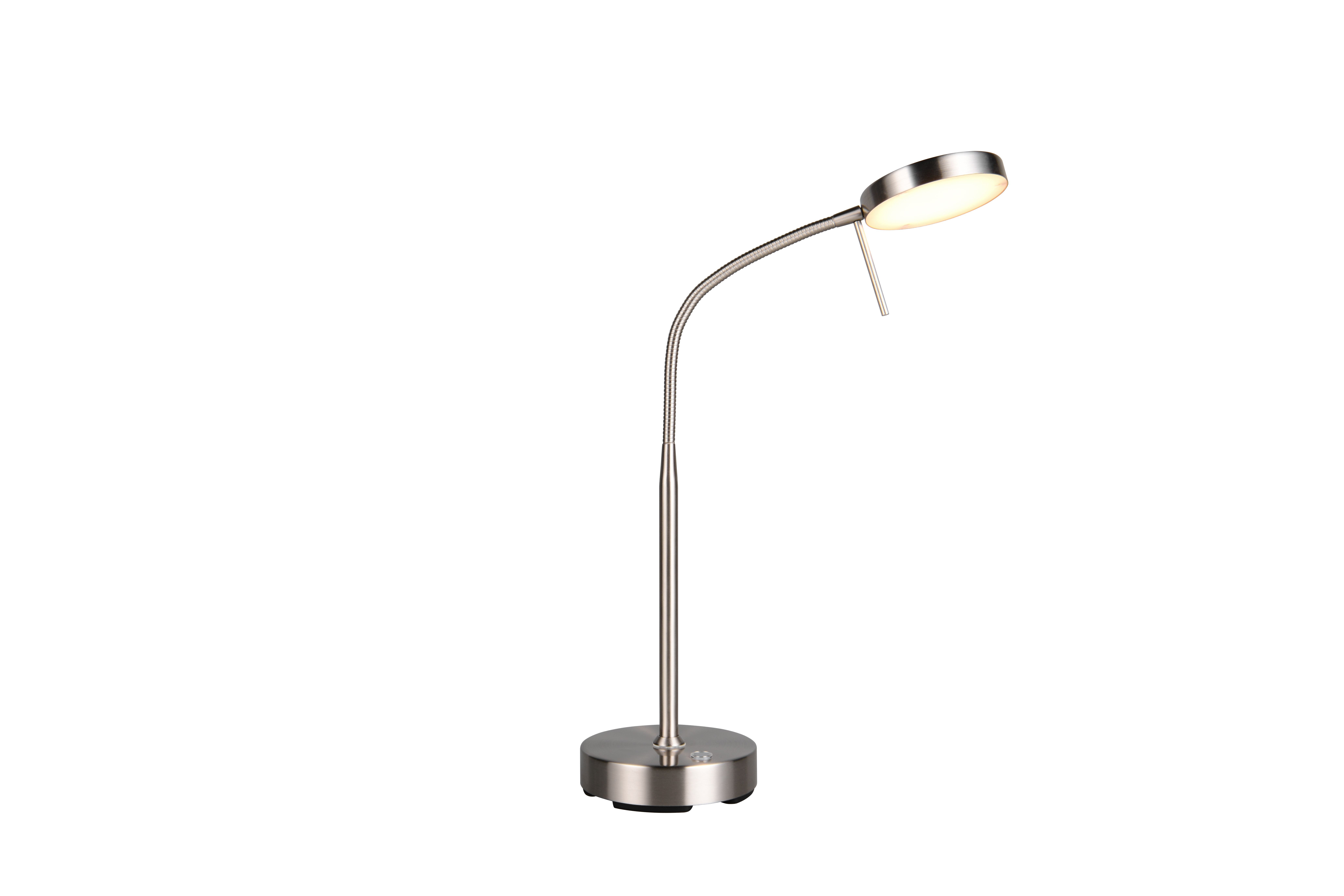 Akku-Tischleuchte Moreno - LED/5W, USB, nickel matt, ca. 25x14x40cm
