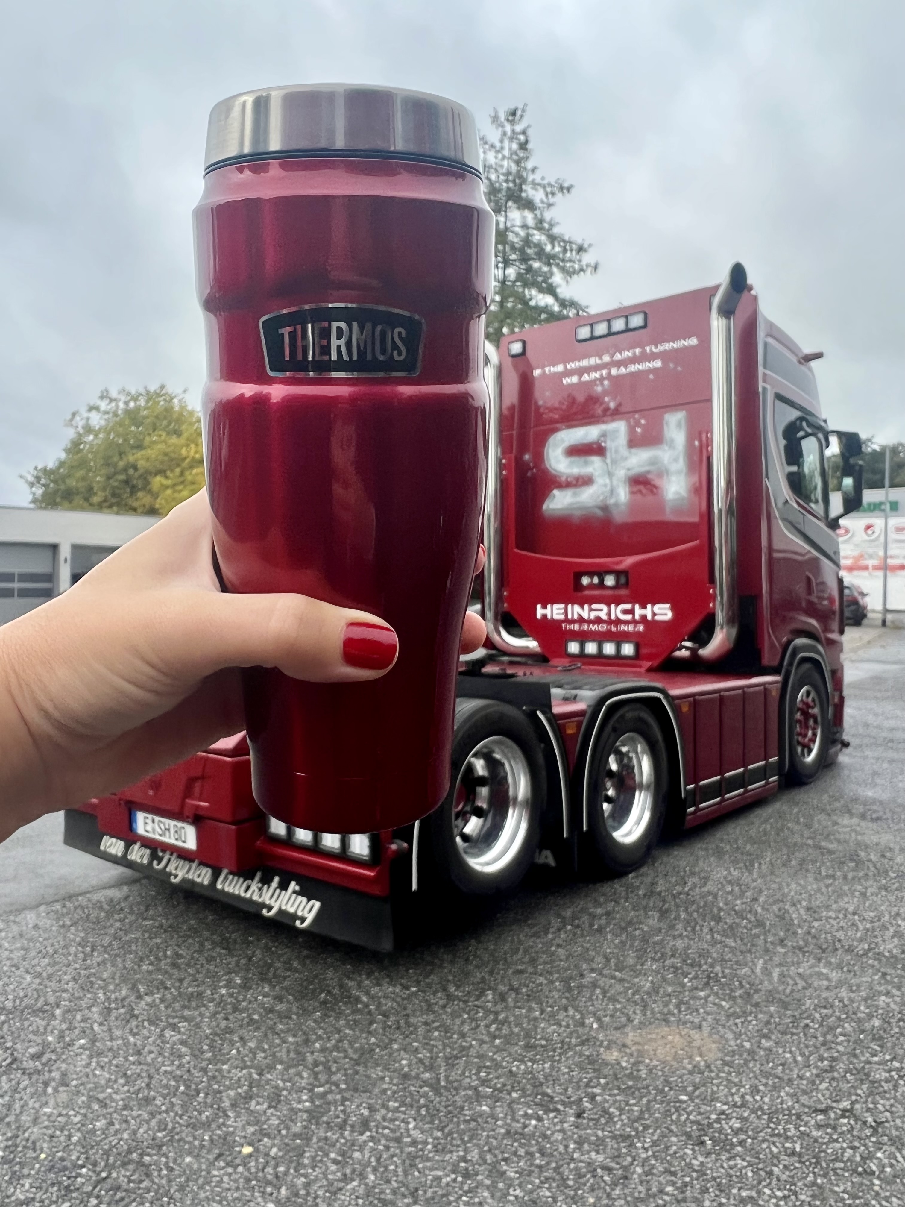 Isolierbecher, ca. 0,47l, rot - THERMOS