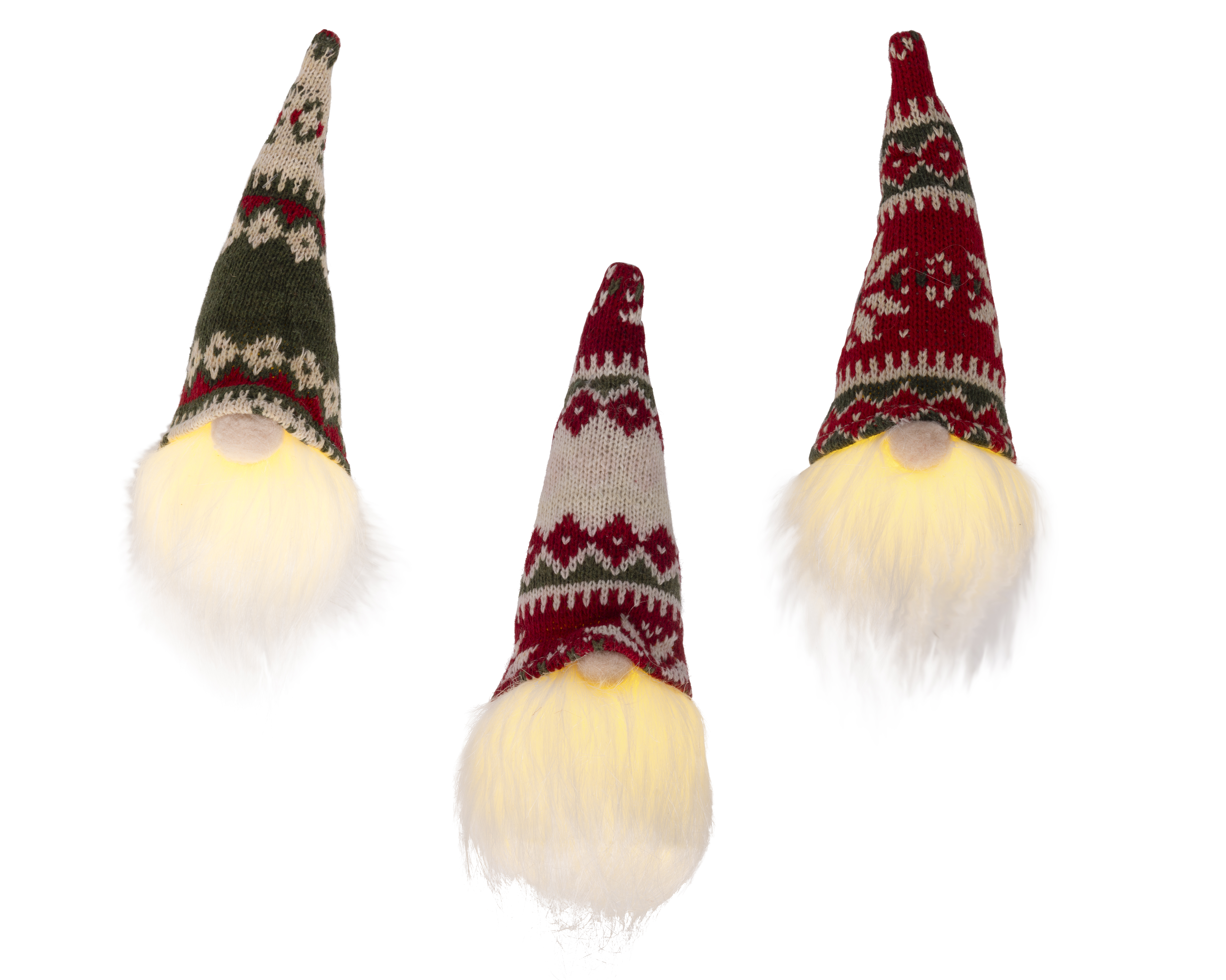 LED Zwerg - warmes weiss, Polyester, L6-W6-H20cm-1L