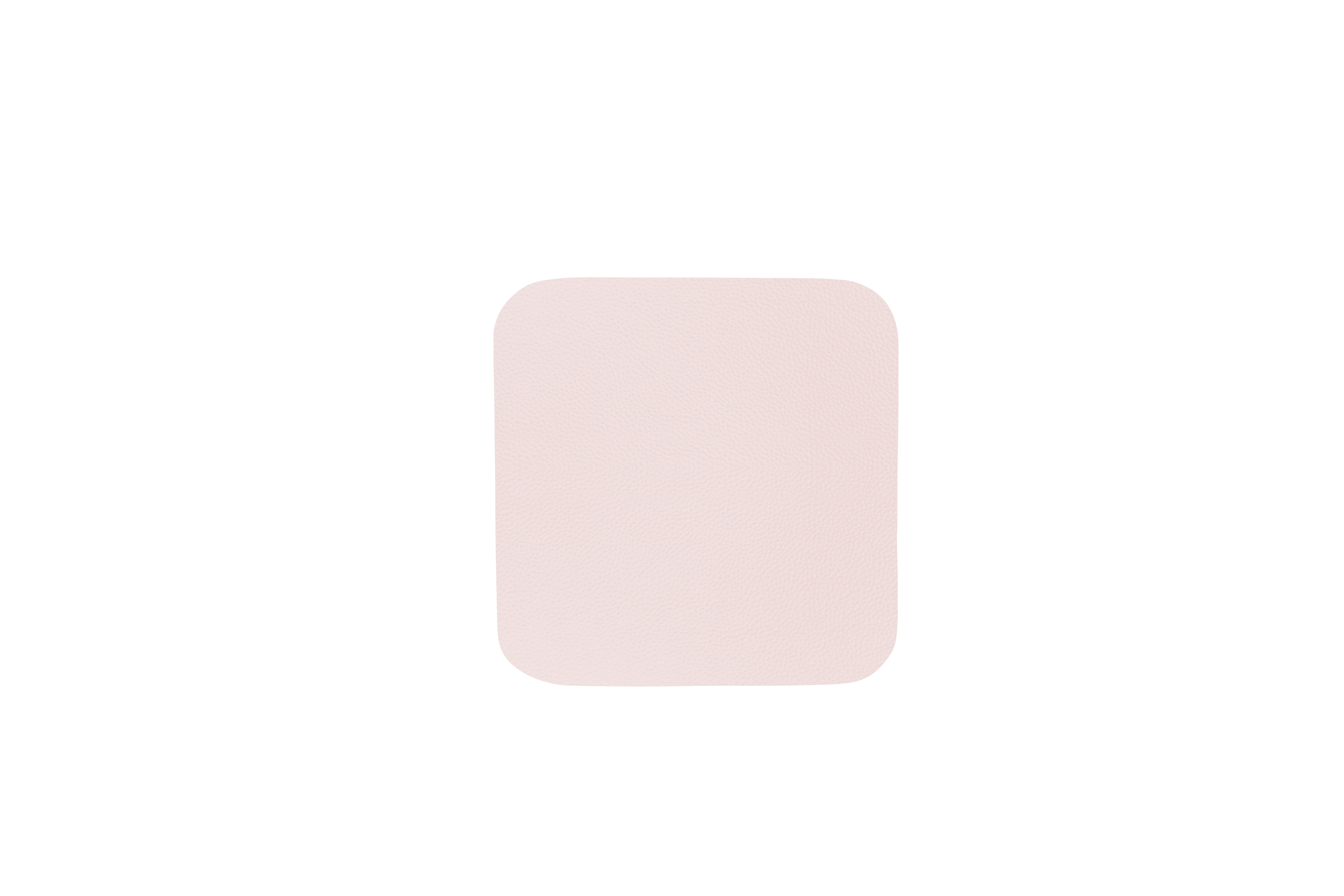 ASA 4er Set Untersetzer, rosepowder, Lederoptik - ca. 10 x 10 cm