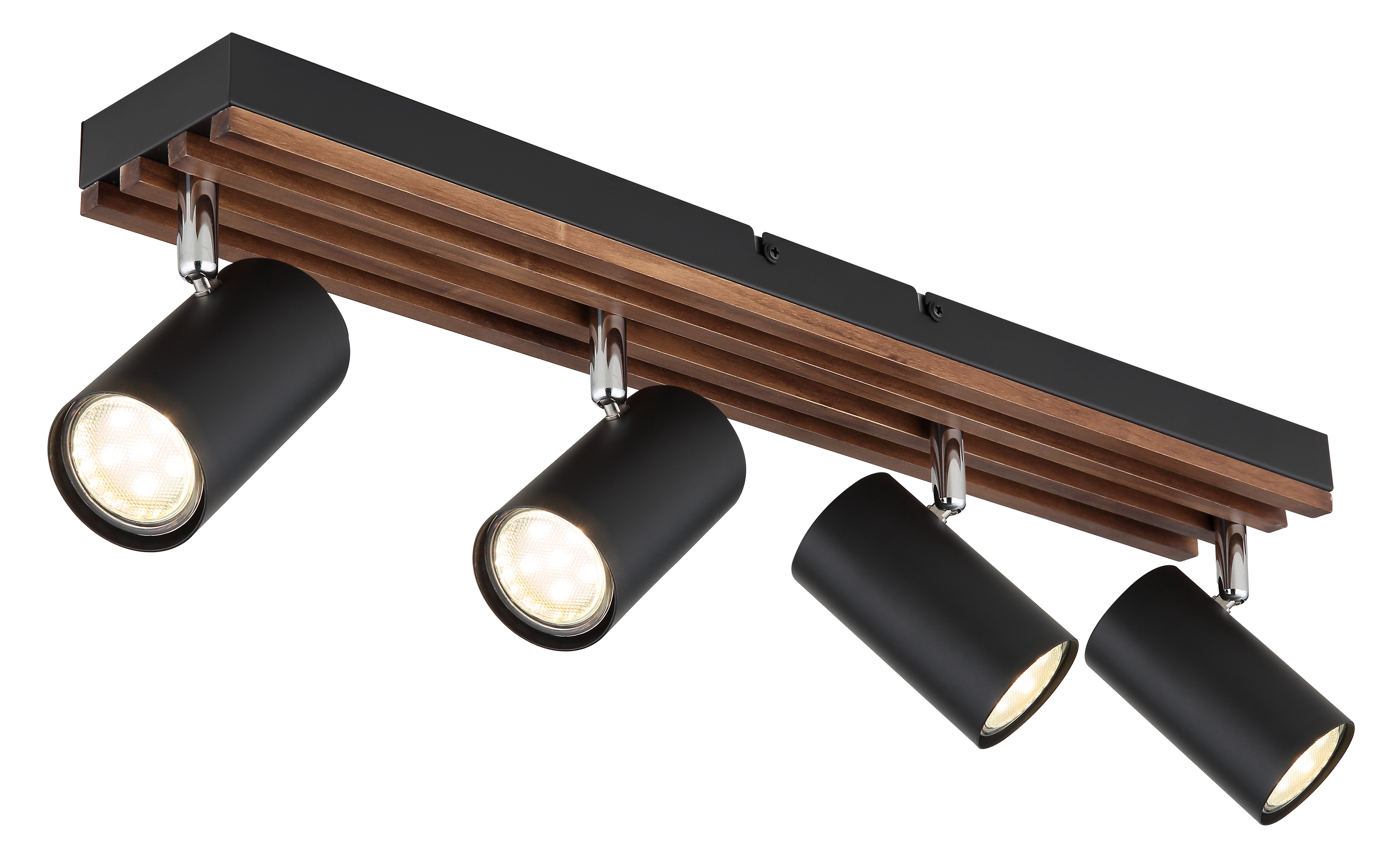 Strahler KAYDEN - Metall schwarz matt, 4x GU10