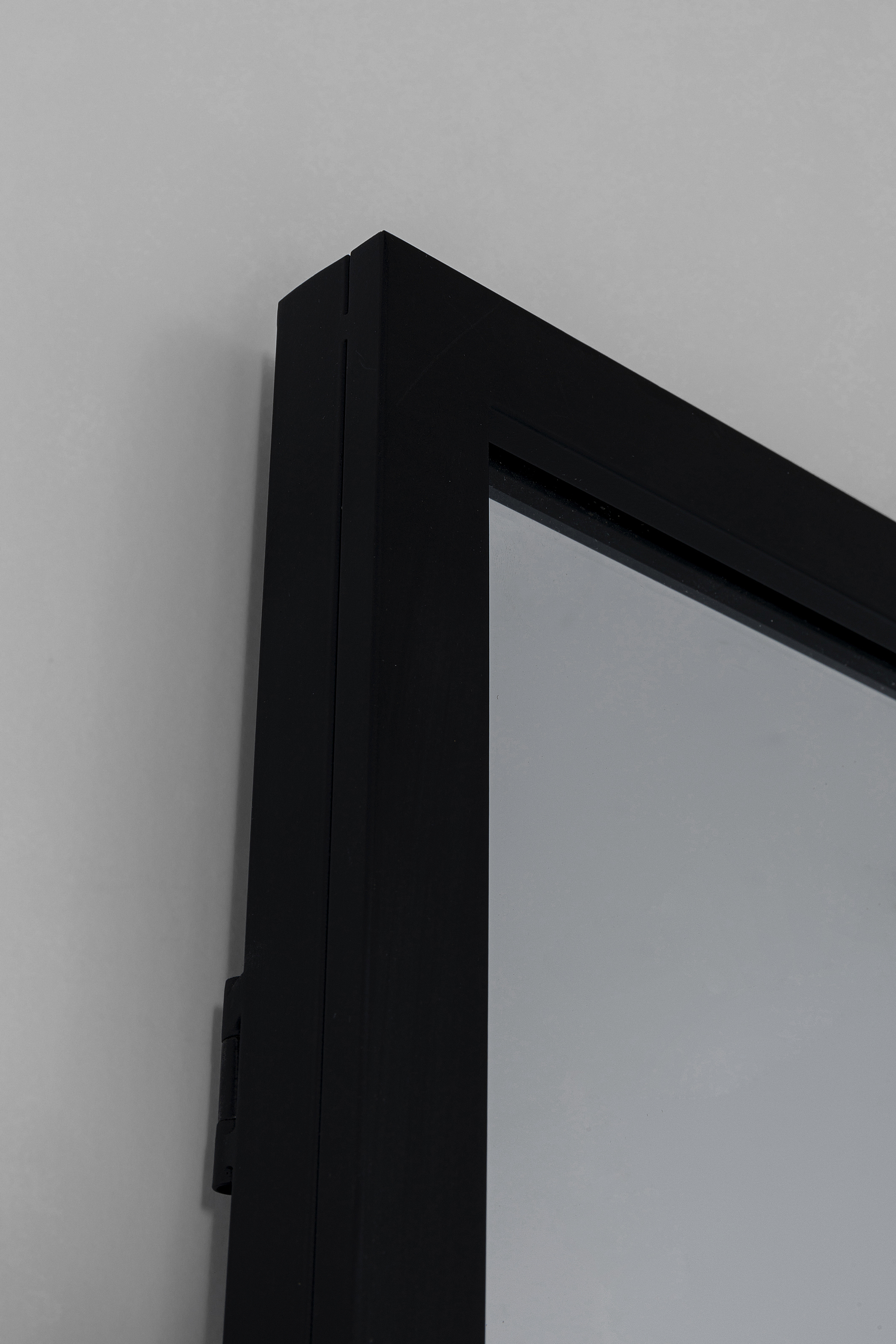 Wandspiegel Brick, schwarz - Spiegel