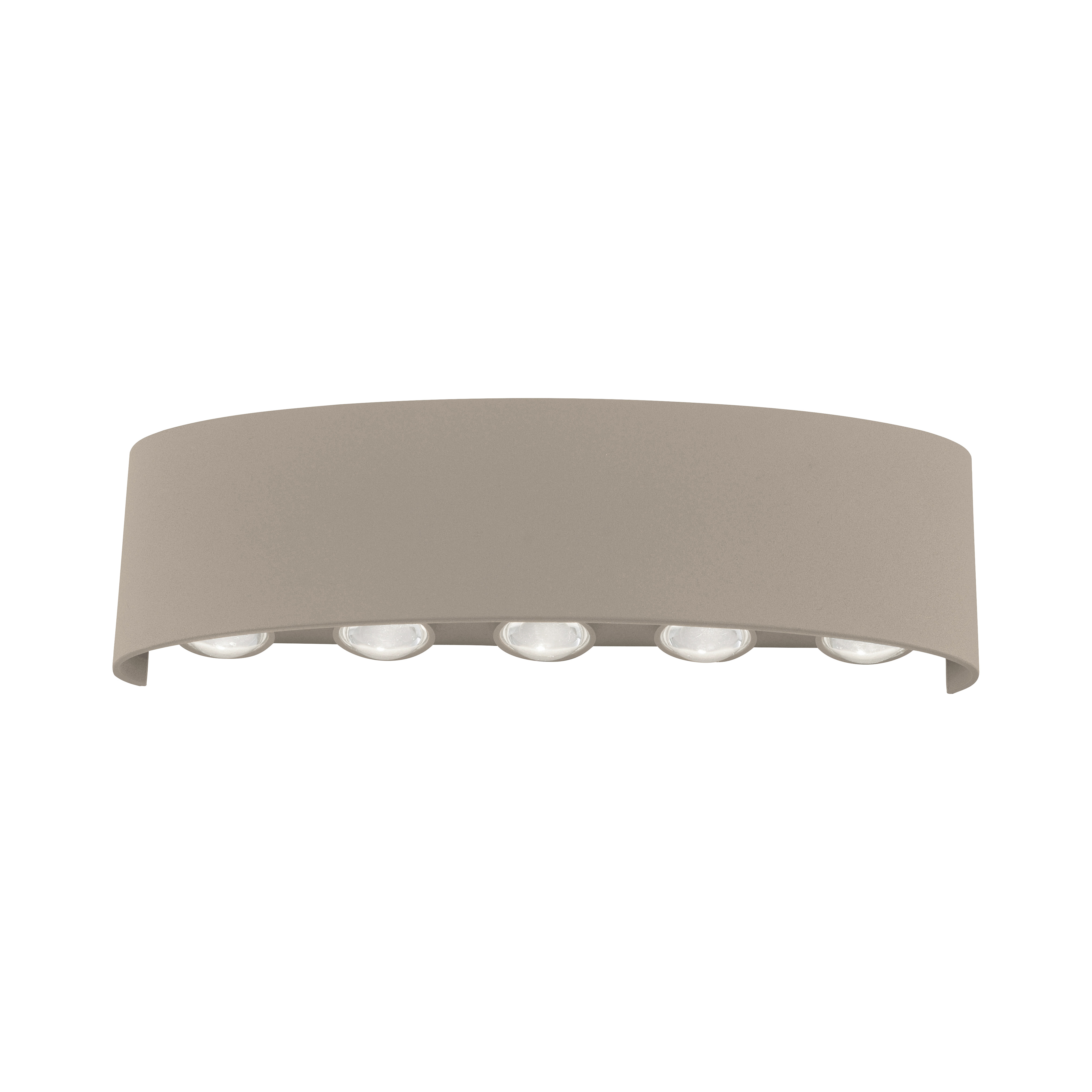 Wandleuchte CARLO - 10-flg., LED, sand, ca. 27x4,7x8cm