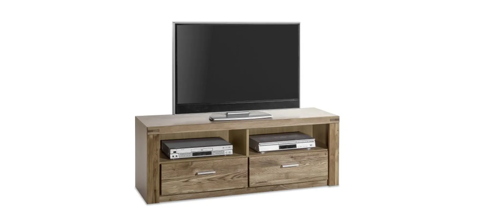 TV-Lowboard, Eiche, 2 Schübe, 2 Fächer - ELLINGEN