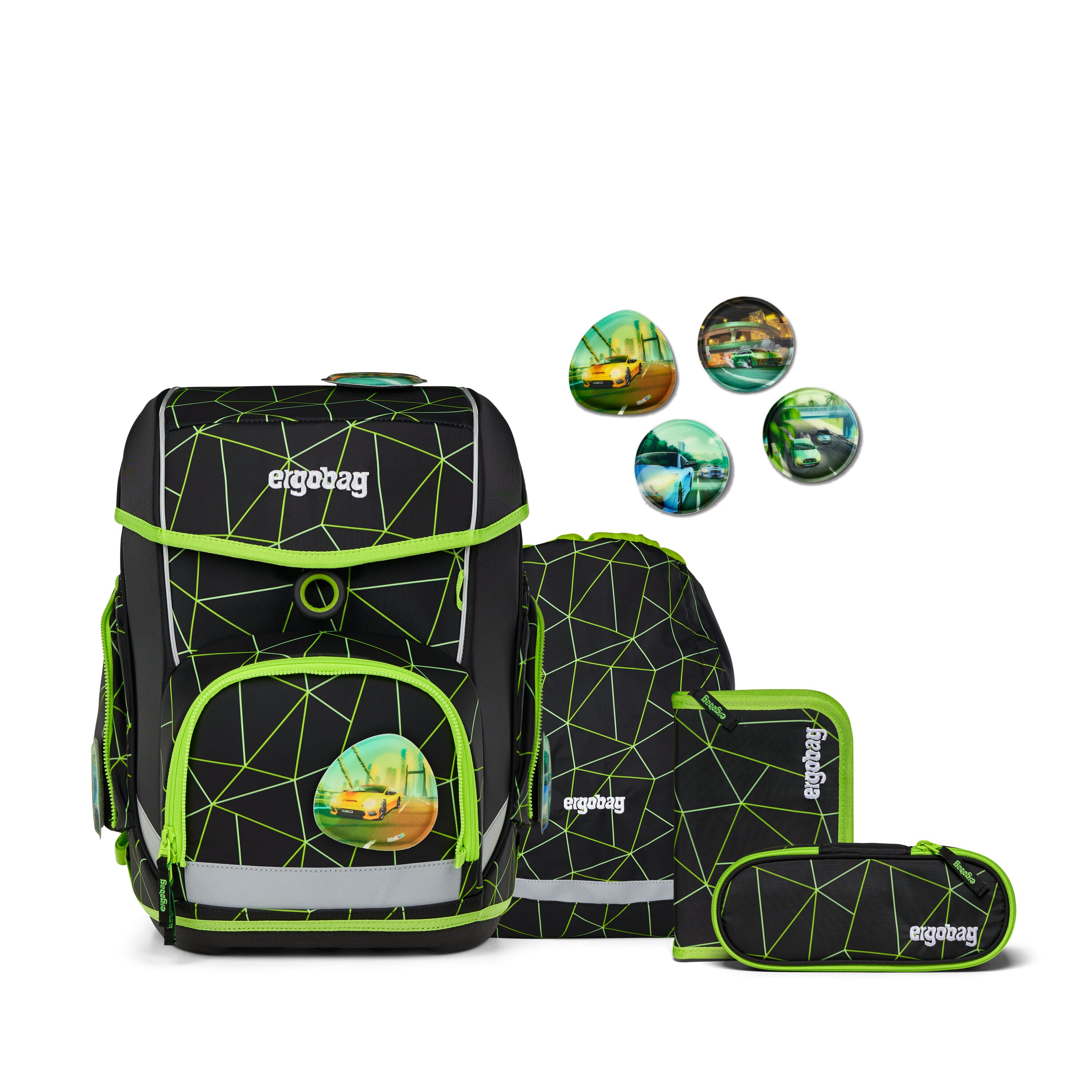 egobag Schulranzenset CyBär Race - cubo