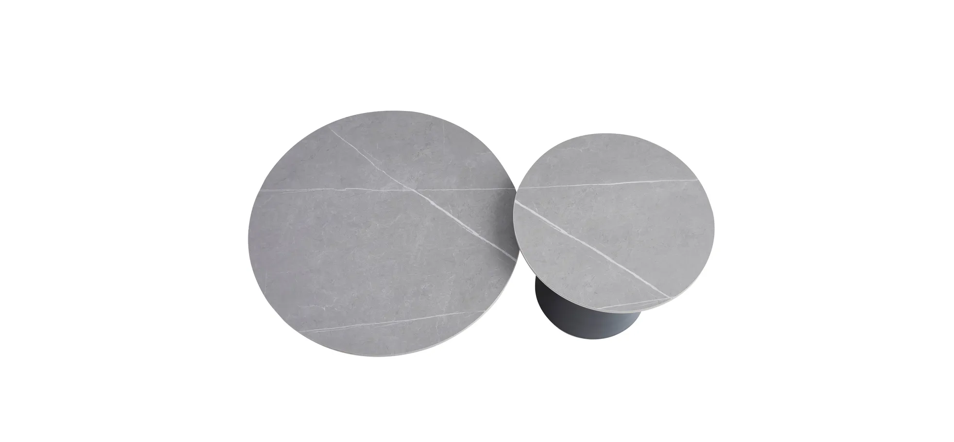 Couchtisch, 2-er Set, grau matt - MyStyle 1029