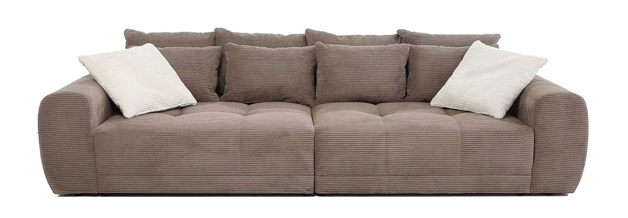 Mega-Sofa Janni,Federkernpolsterung - Federkernpolsterung, Inkl. 10 Kissen