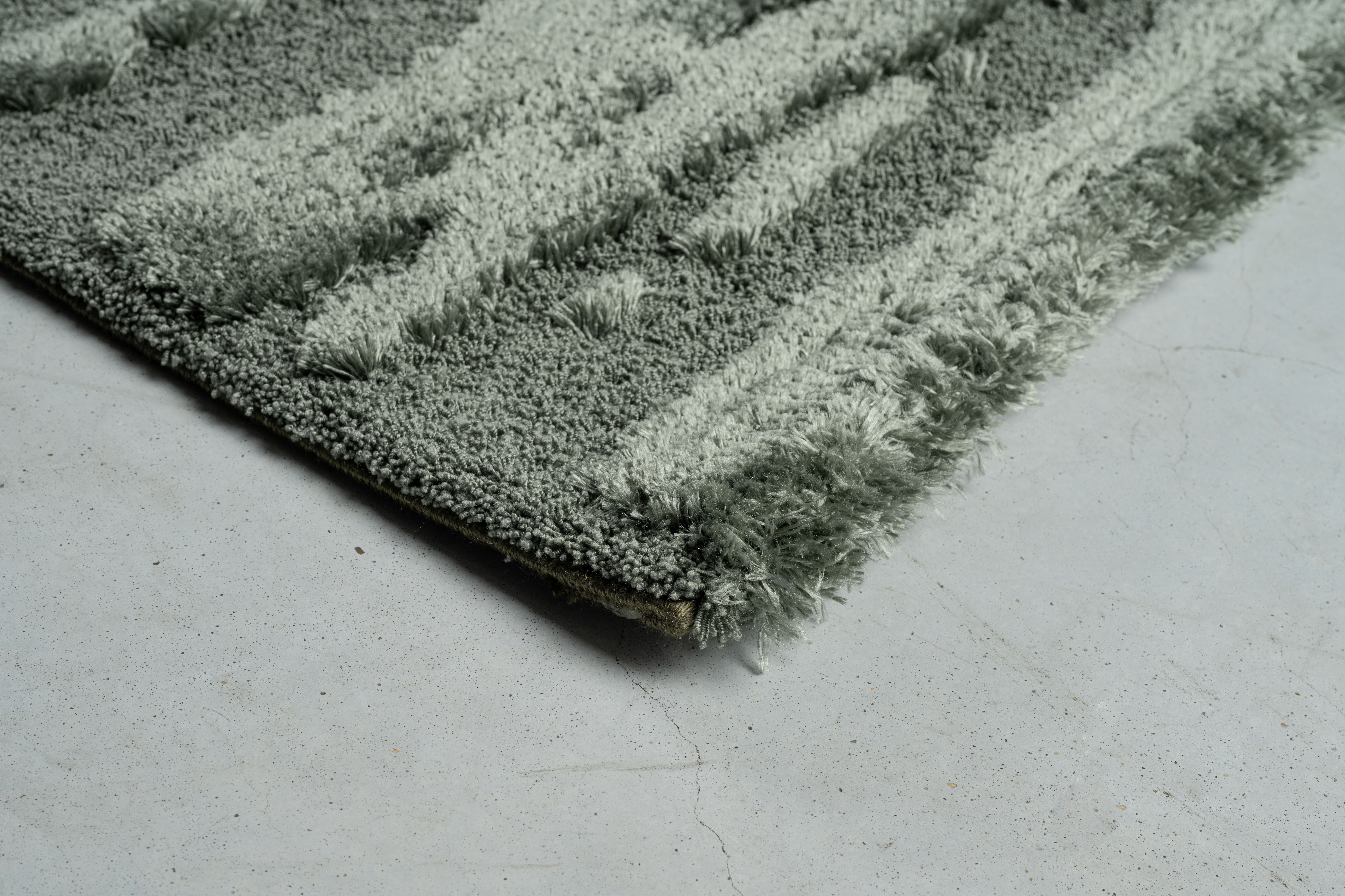 Webteppich, grün, 80x150 cm, rechteckig - Rimba