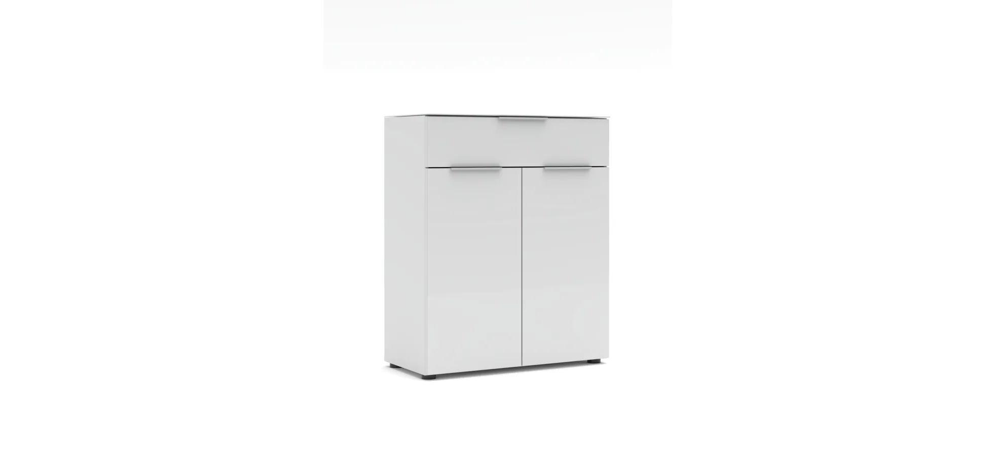 Schuhschrank - B ca. 80 cm, Weiß