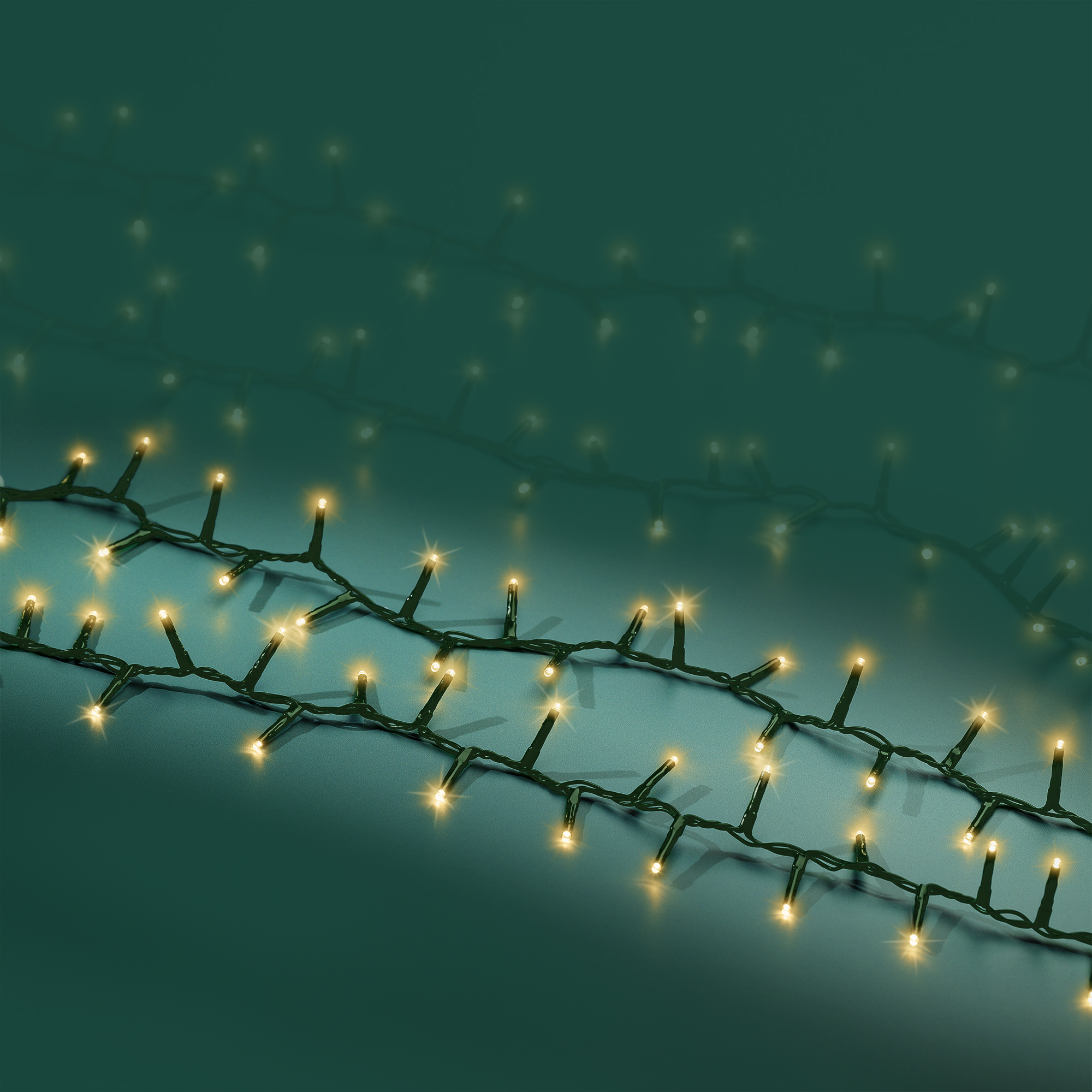 LED Compact Beleuchtung - Grün/Soft gold, PVC, 1200cm-400L