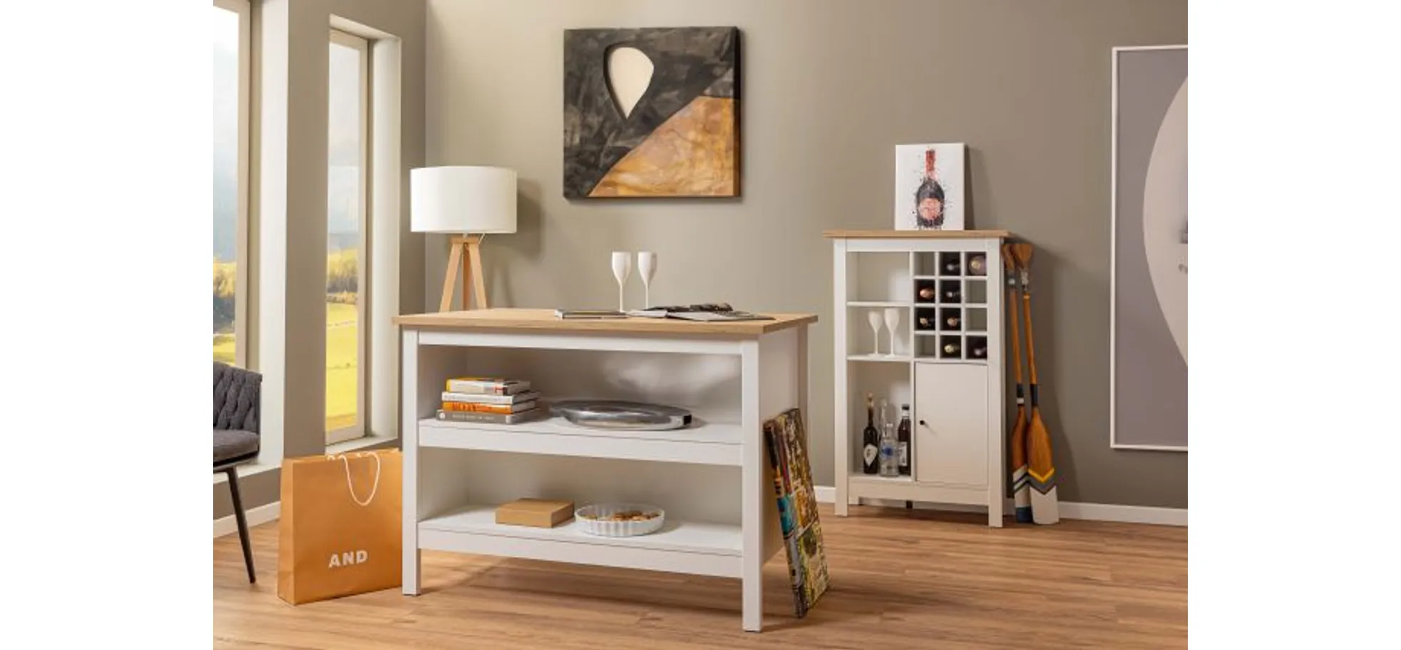 Weinschrank, Weiß, für 12 Weinflaschen - MyStyle 9002