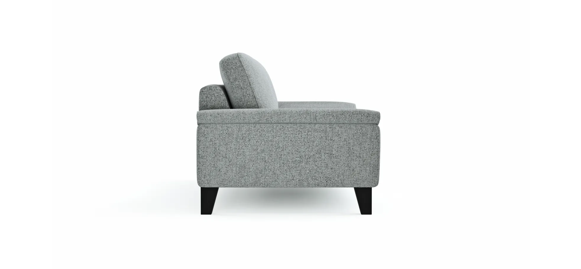 Sofa Oviedo - 3-Sitzer, Stoff, Hellgrau