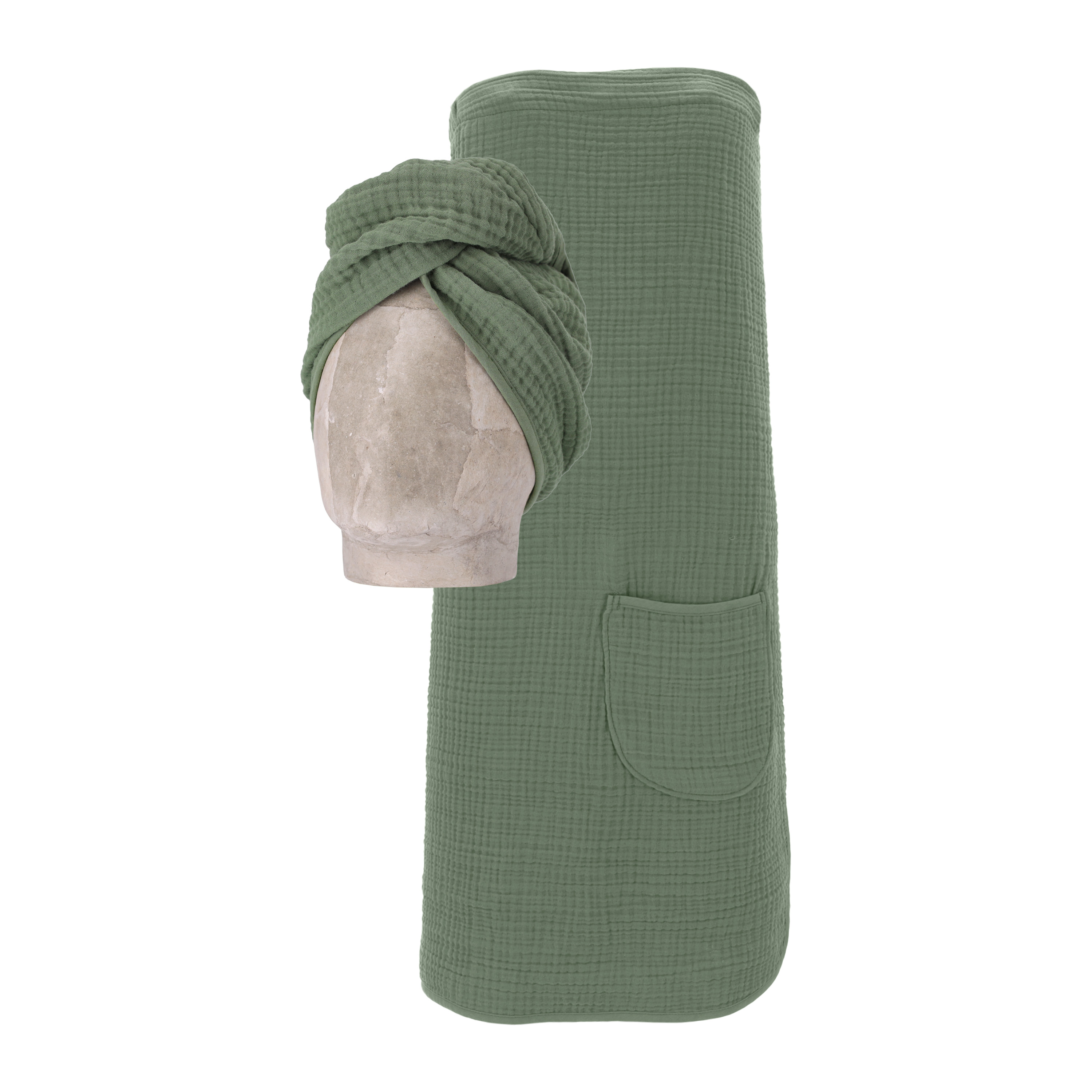 Saunakilt 2tlg. One Size detox green - Wellness-Set