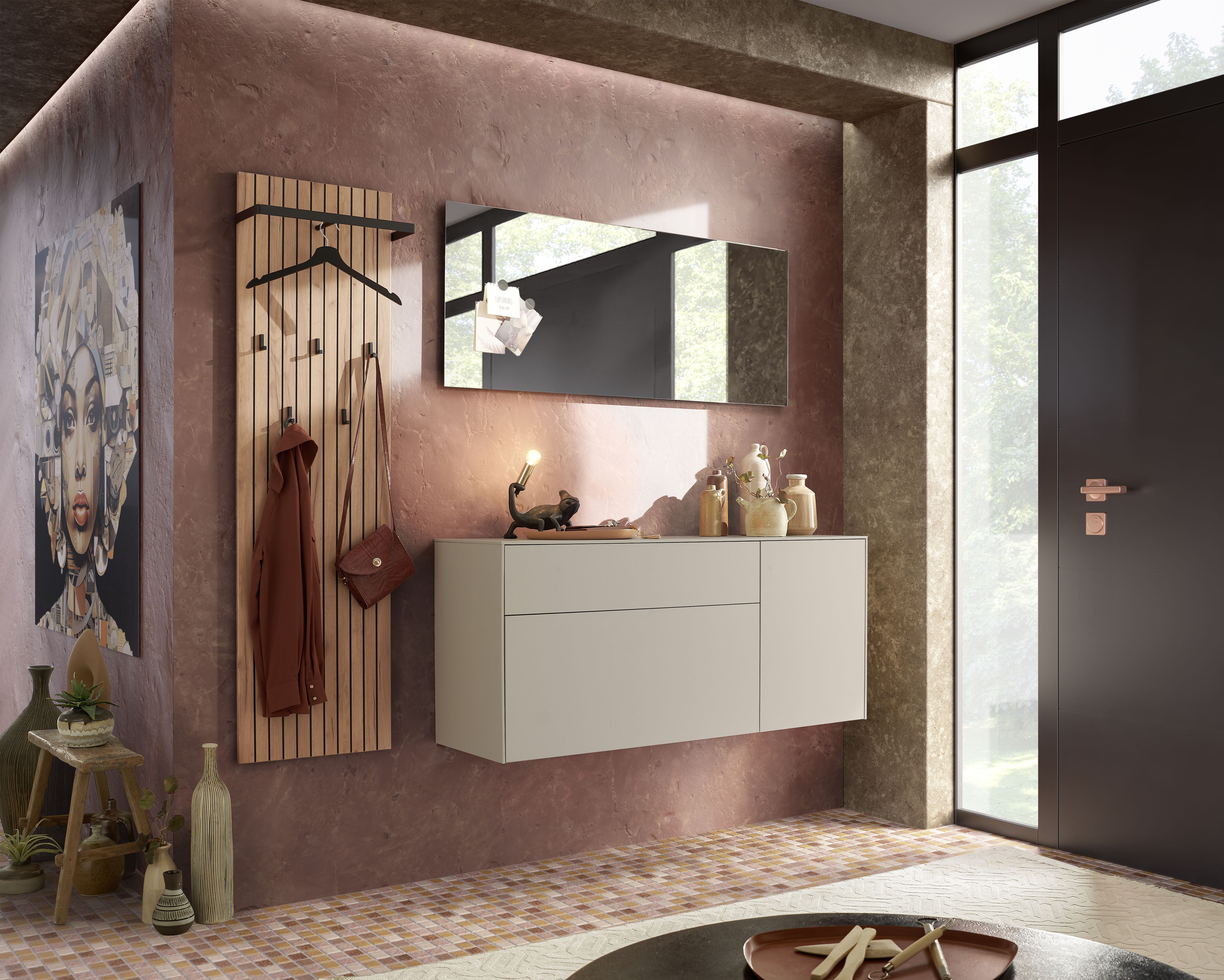 Schuhschrank, Kaschmir, hängend - Geena