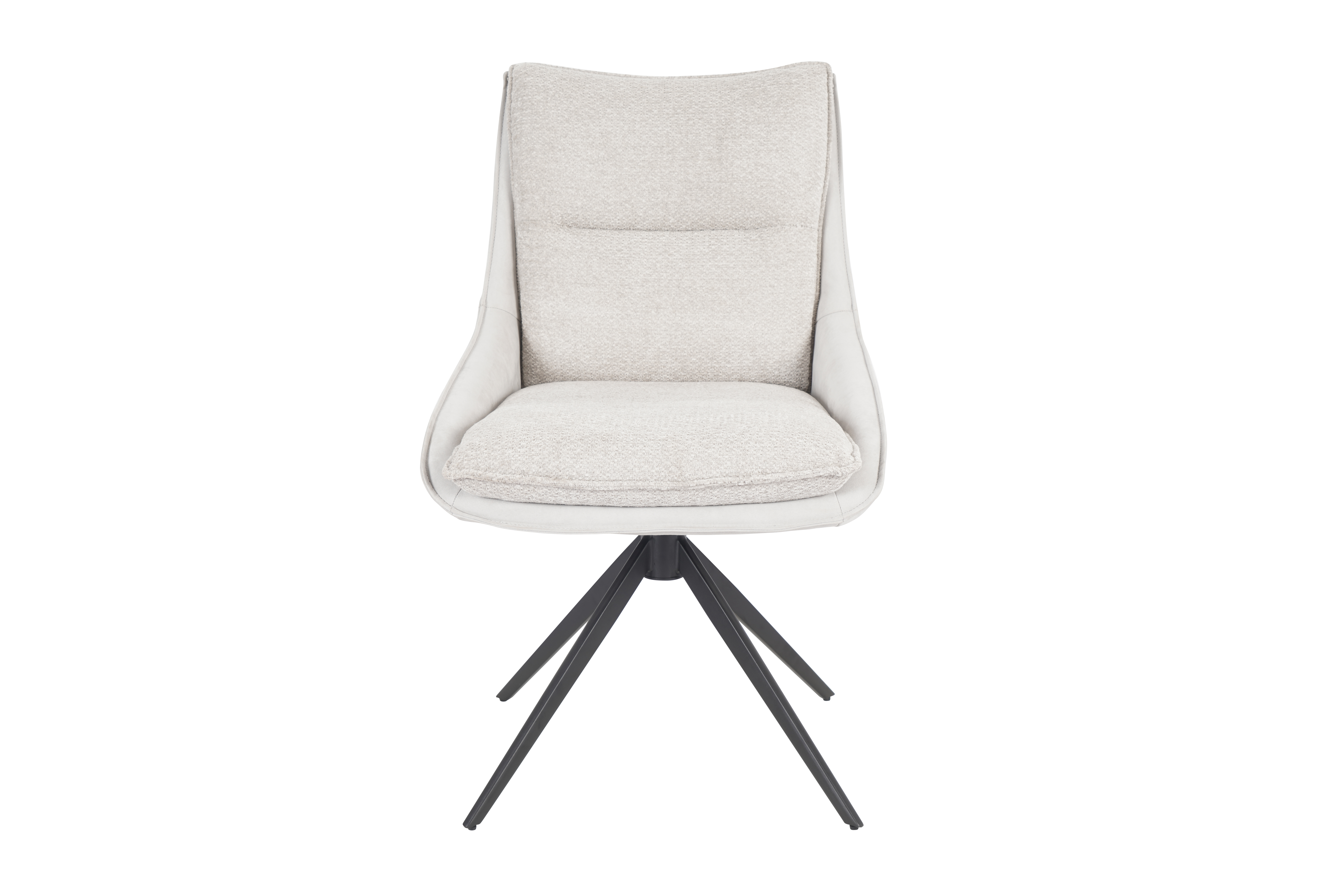 Stuhl, Bezug silber/Retrobliss, drehbar - Mandy