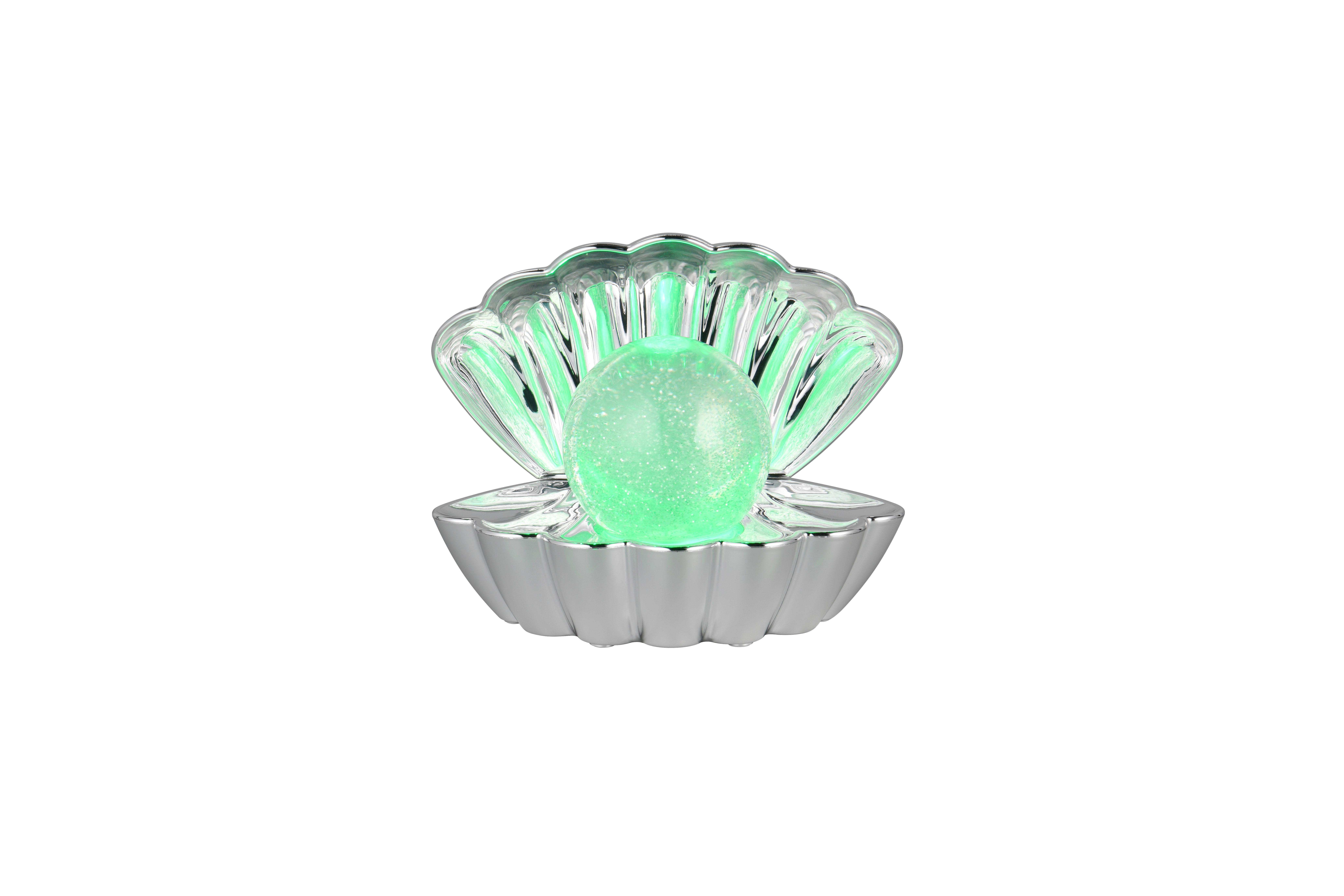 Tischleuchte Shelly - Kunststoff, chrom, 17,5x12,5x14,5cm