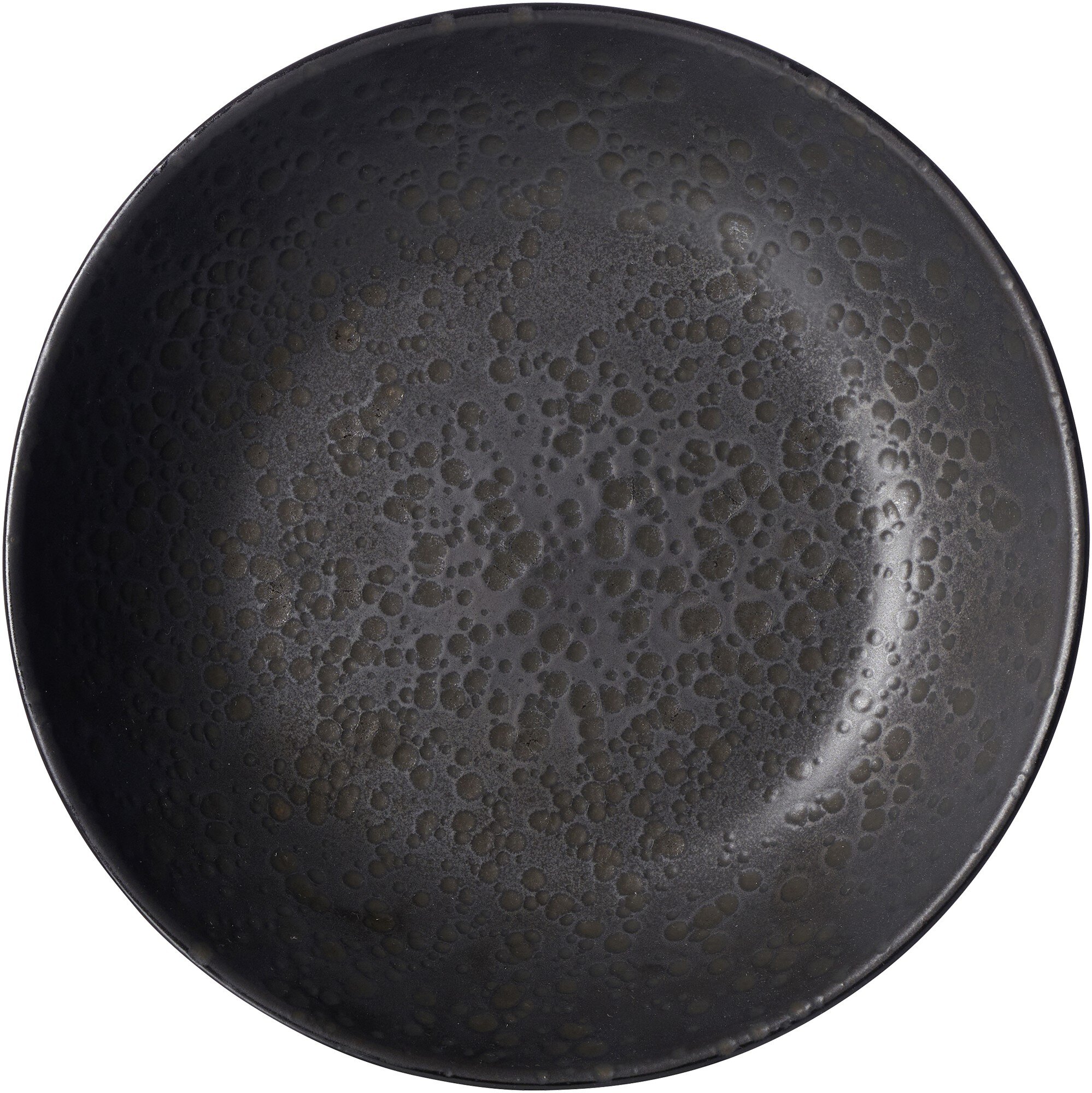 Suppenteller Kitwe Schwarz 20 cm - Steingut, spülmaschinenfest, rund, schwarz