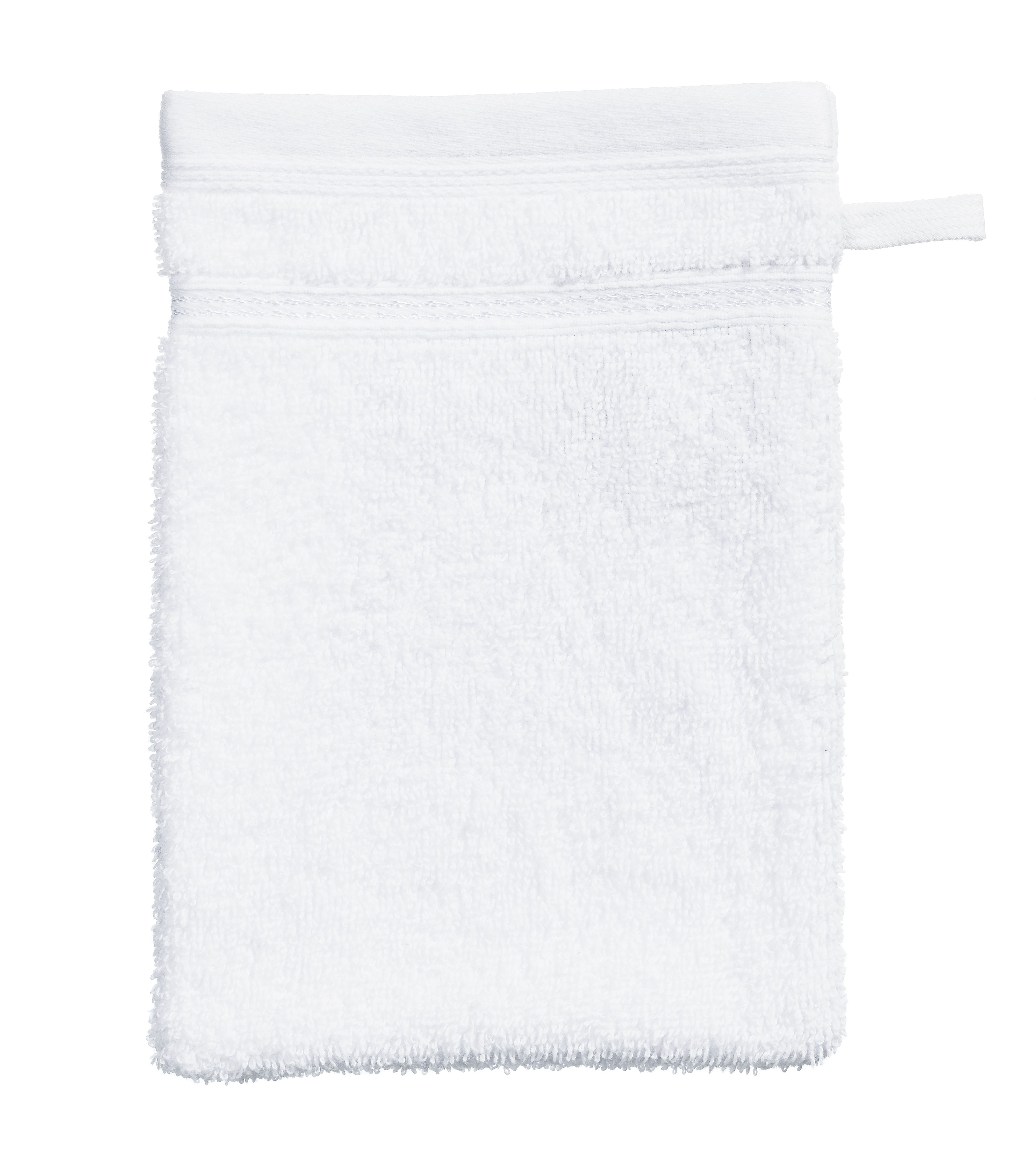 Waschhandschuh Casea Natürlich Alicante, 15x21 cm - weiß