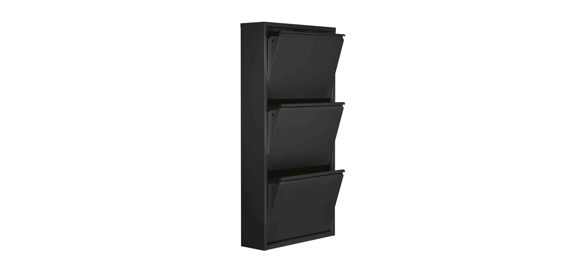 Schuhschrank - B ca. 50 cm, Schwarz