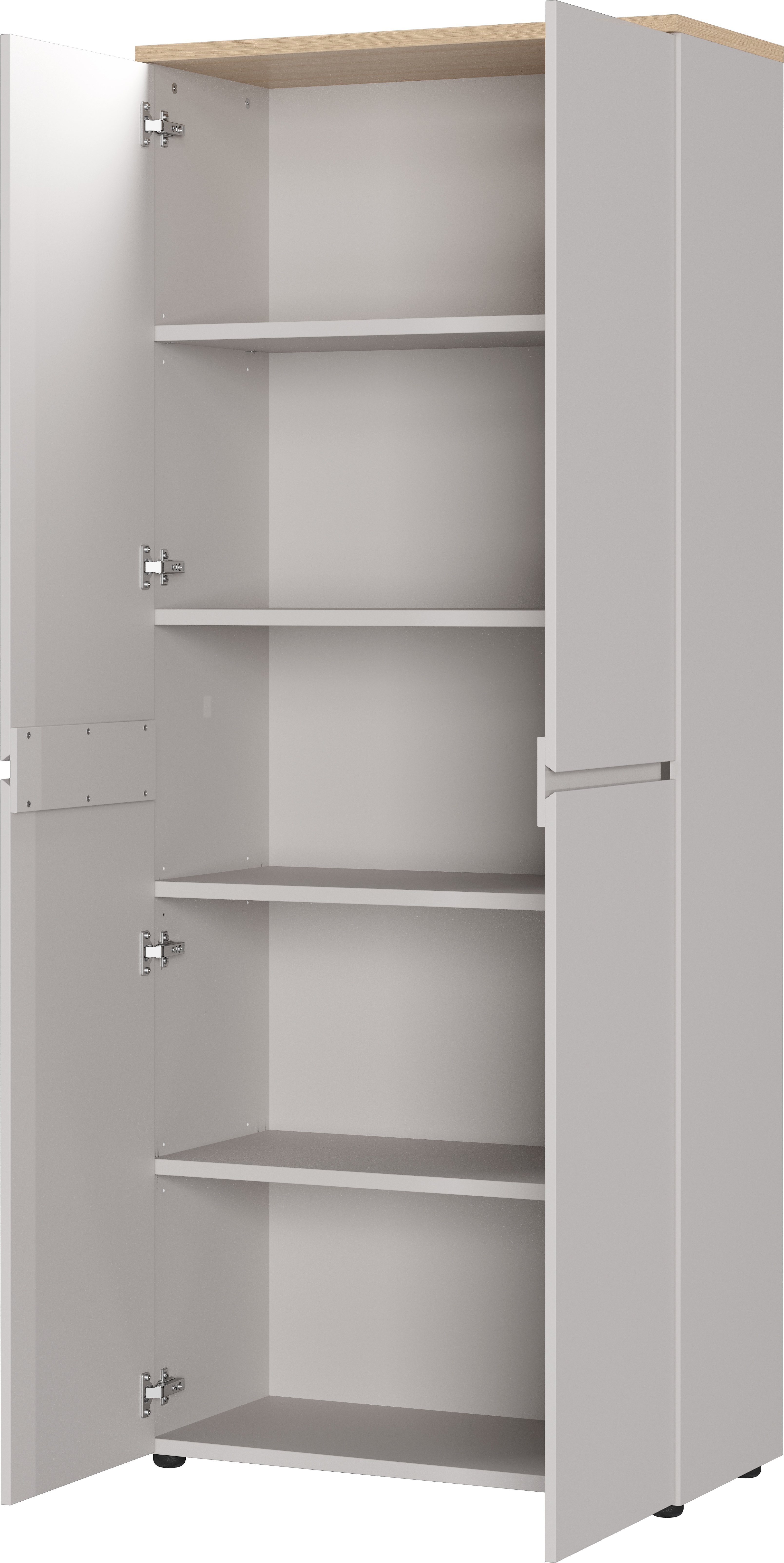 Aktenschrank, Kaschmir/Eiche NB  - Griffin