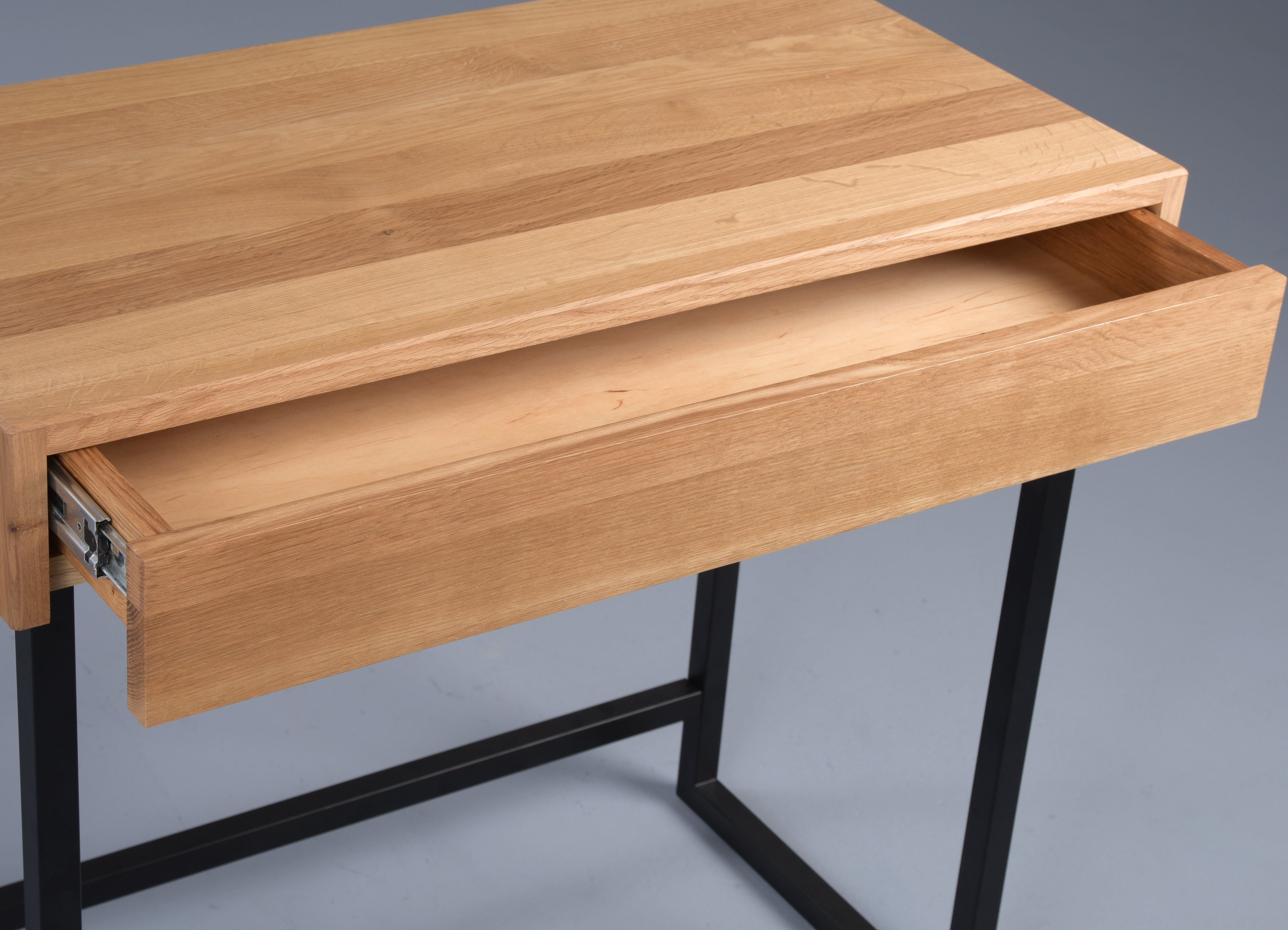 Konsole, Wildeiche massiv, BHT 80x75x42 cm - Makena