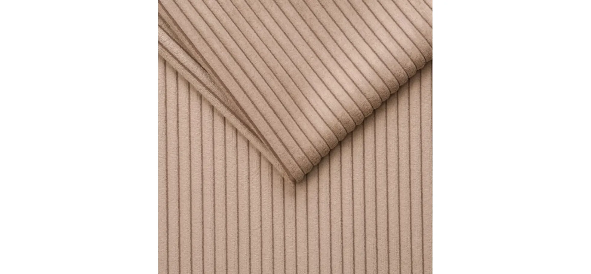 Polster-Hocker, Stoff toffee - Hania