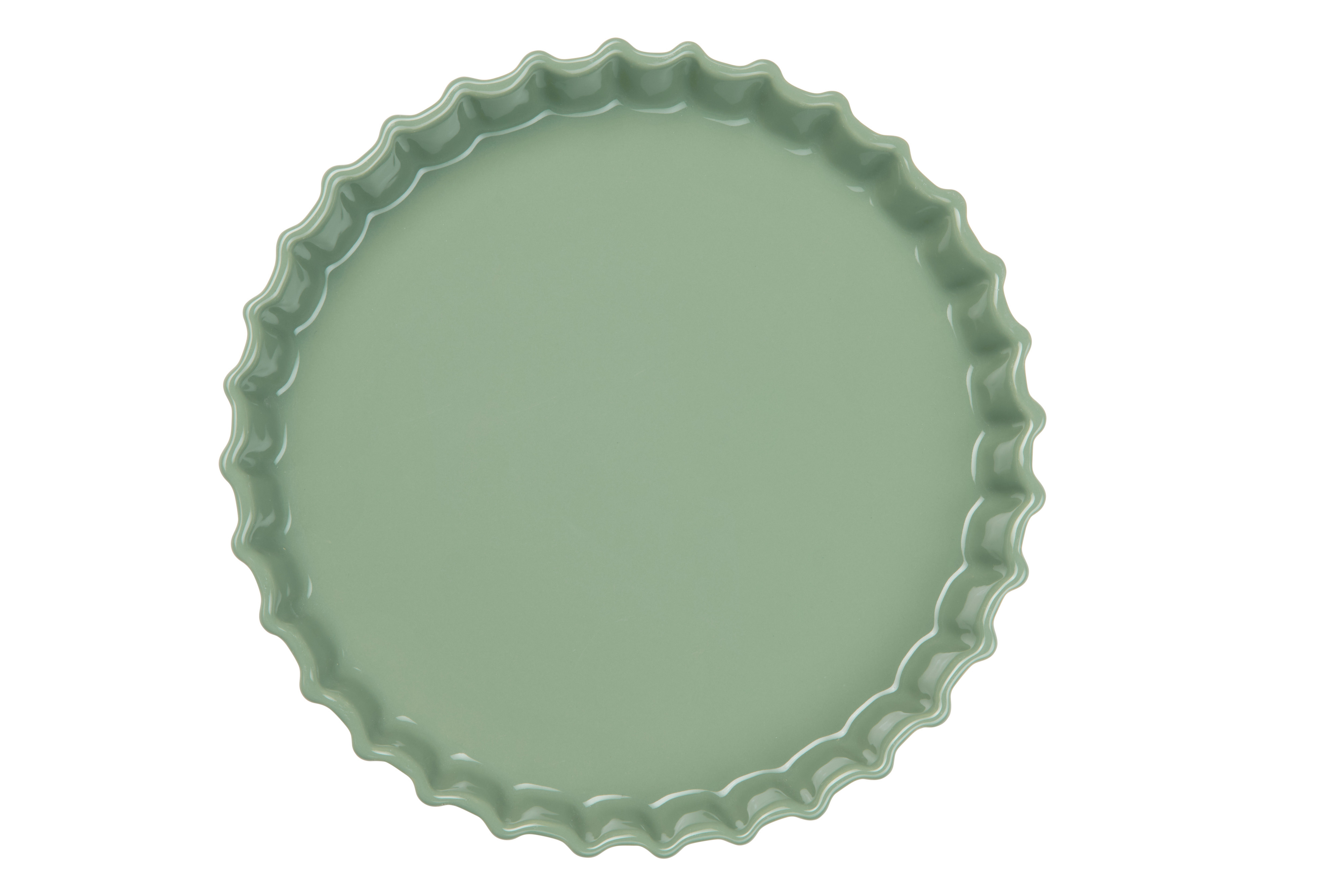 Tarteform salbei, D. 30 cm, H. 4 cm - Grande