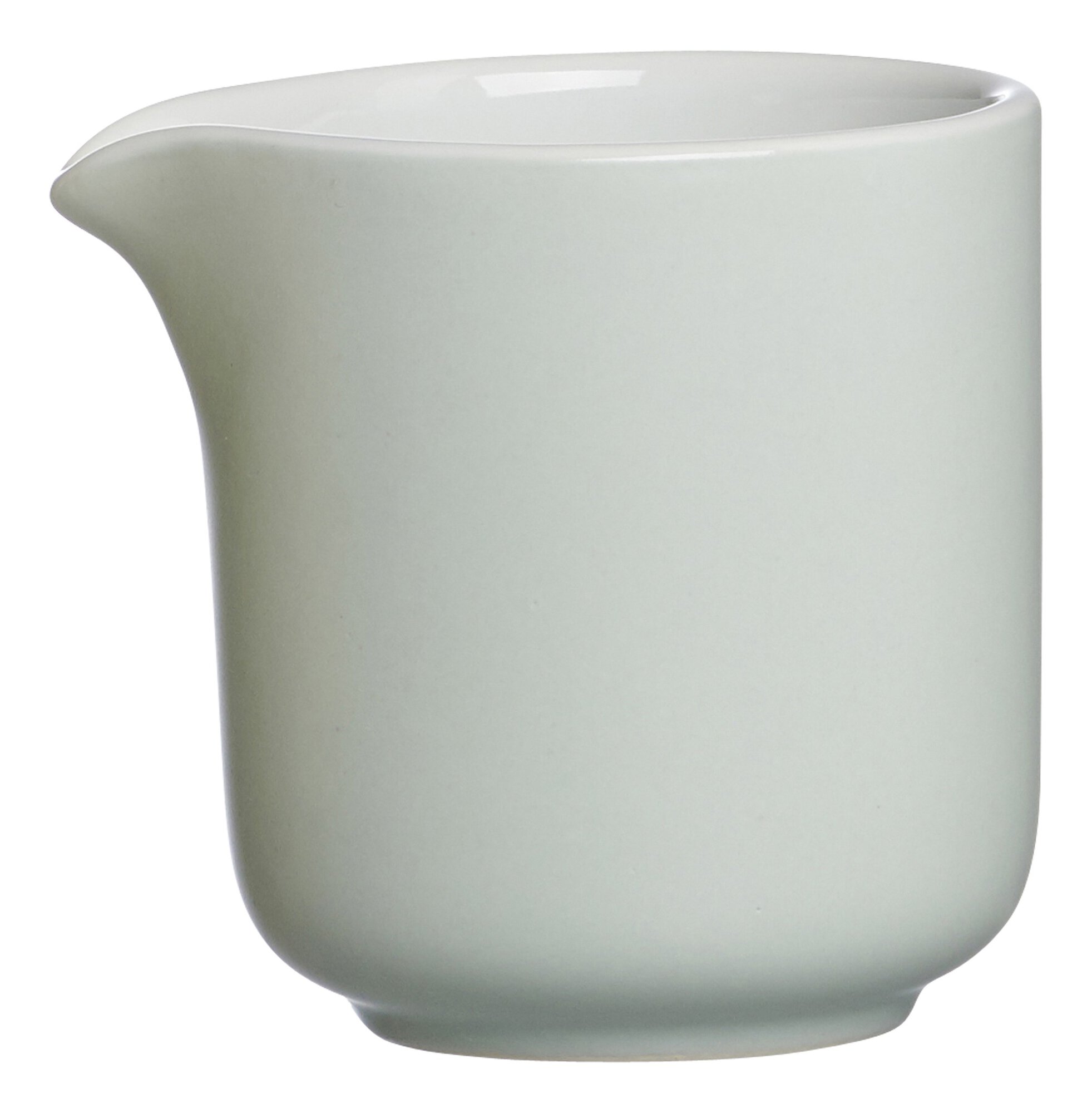 Milchgießer Jasper Mint 170 ml - Steinzeug, spülmaschinenfest, zylindrisch, grün
