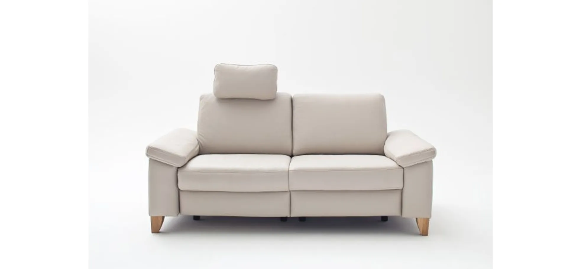 Sofa - 3-Sitzer, Leder, Beige
