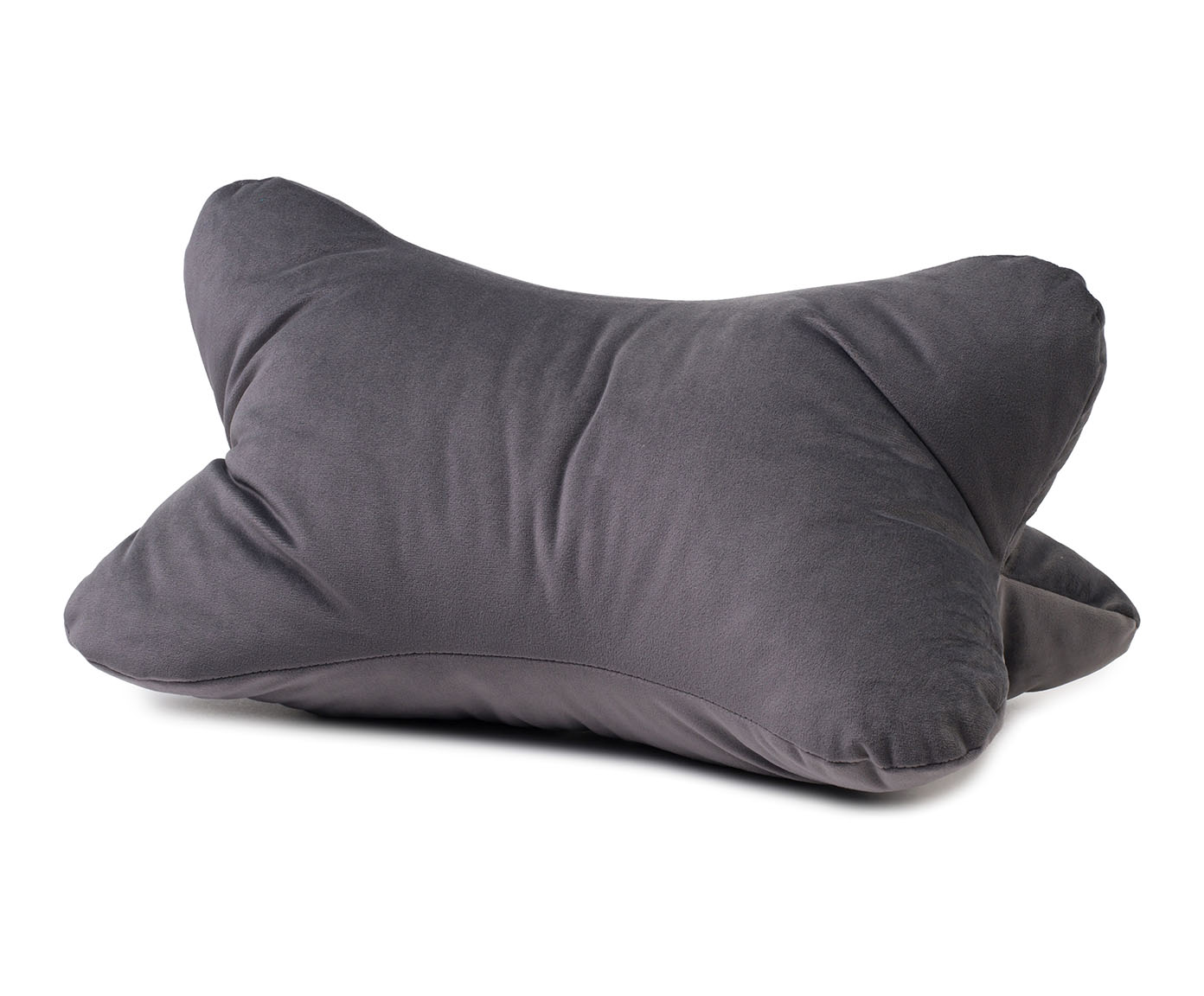 Lesekissen California, samtoptik - 40x25cm, 100% polyester, anthrazit