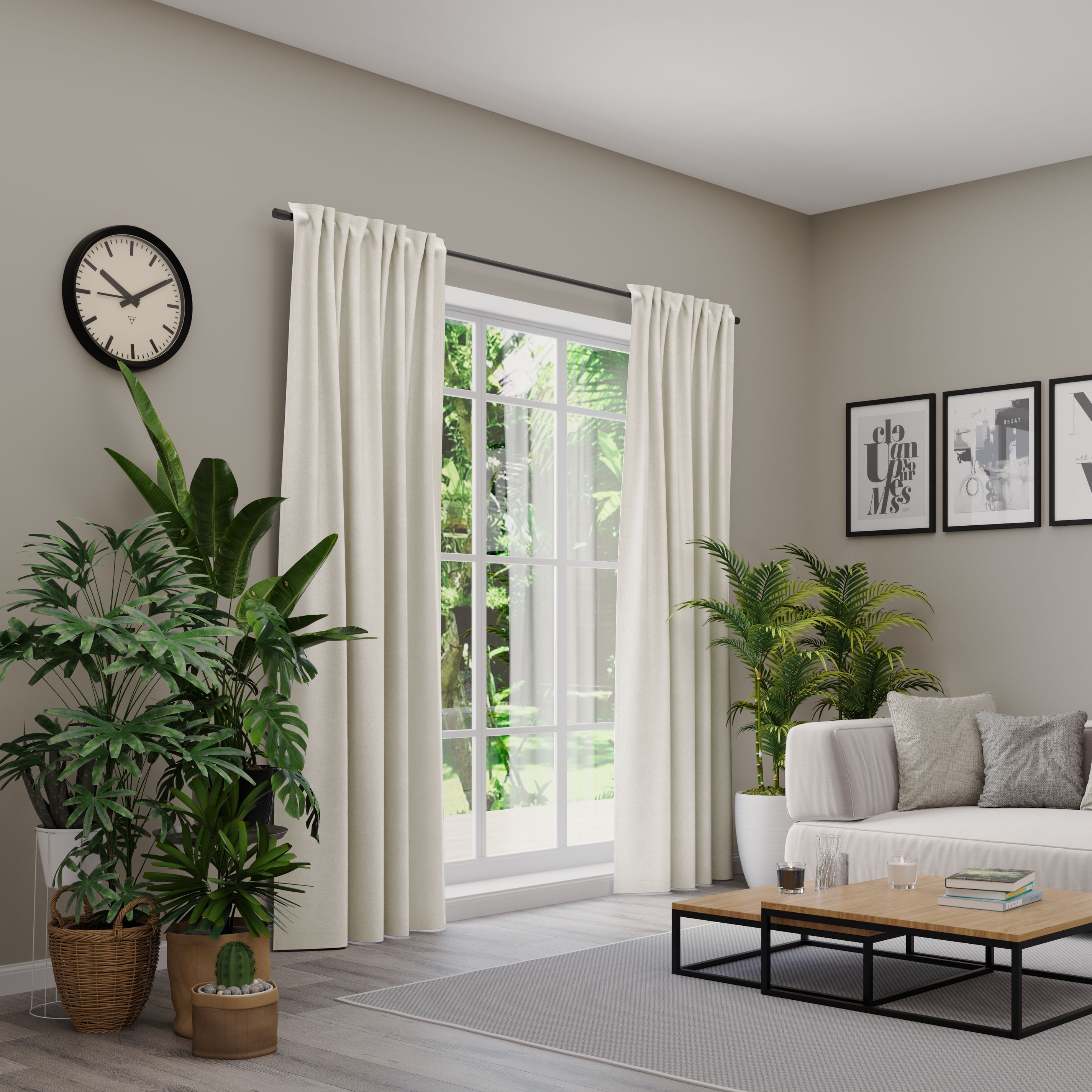 Verdunklungsvorhand Velvetdream, 137x245cm - 100% polyester, uni, taupe