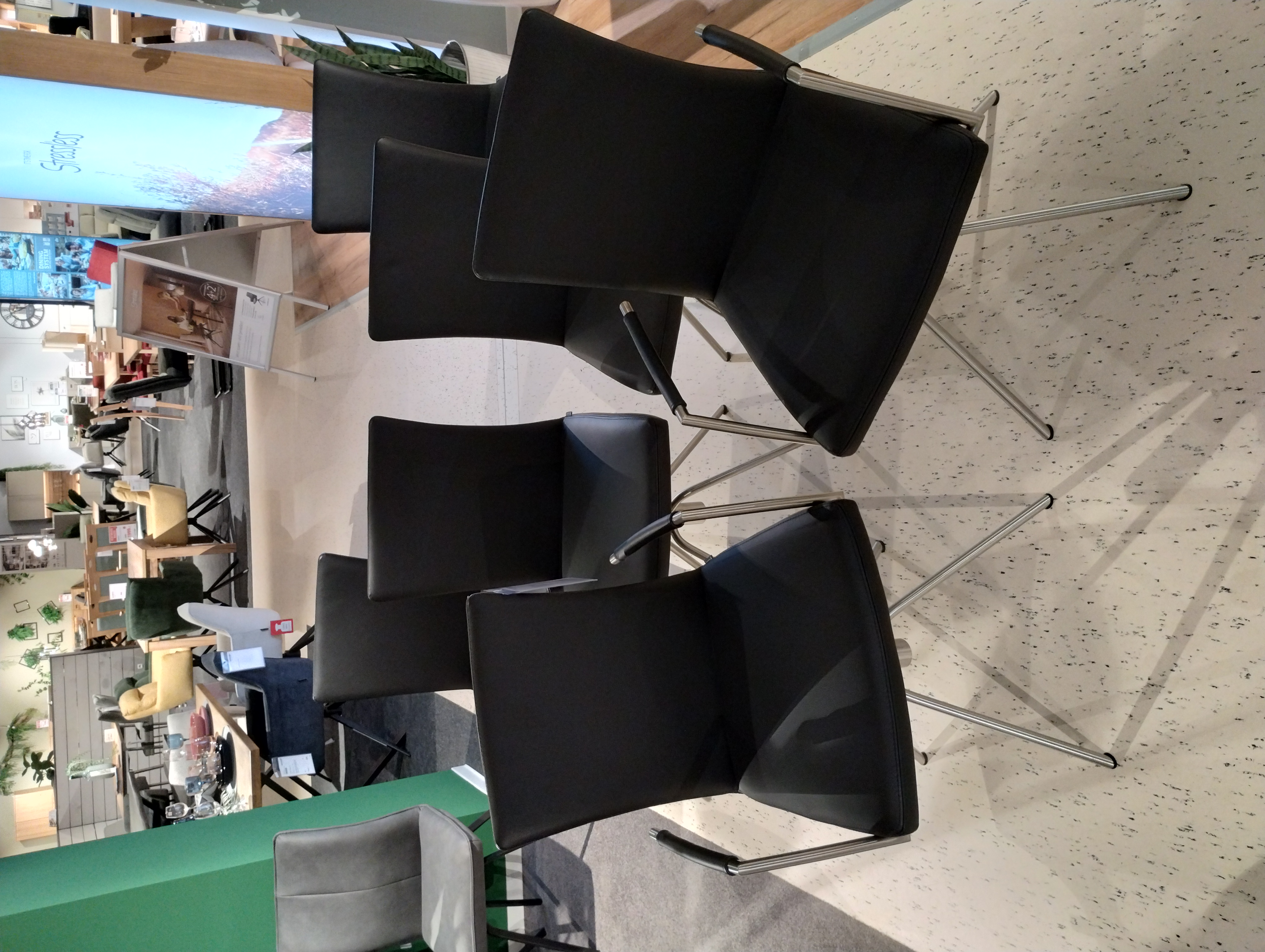 Stuhlsatz, Leder nero - Helmond