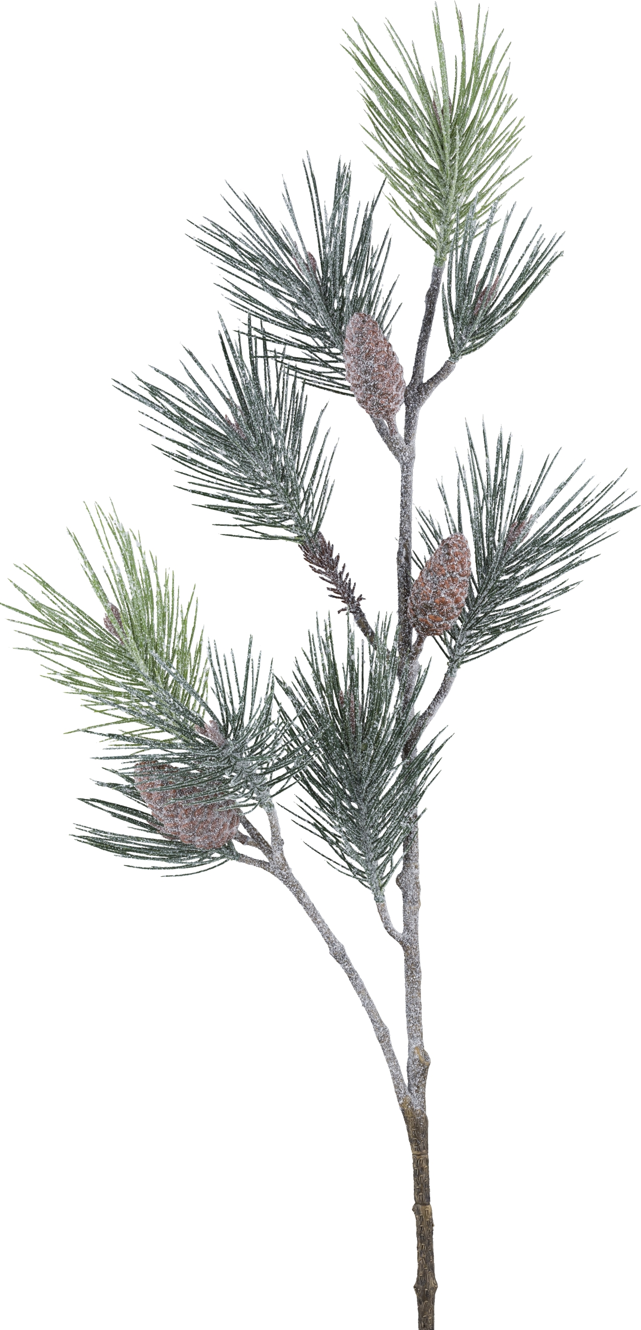 Kiefernzweig - geeist/glitter, 119cm