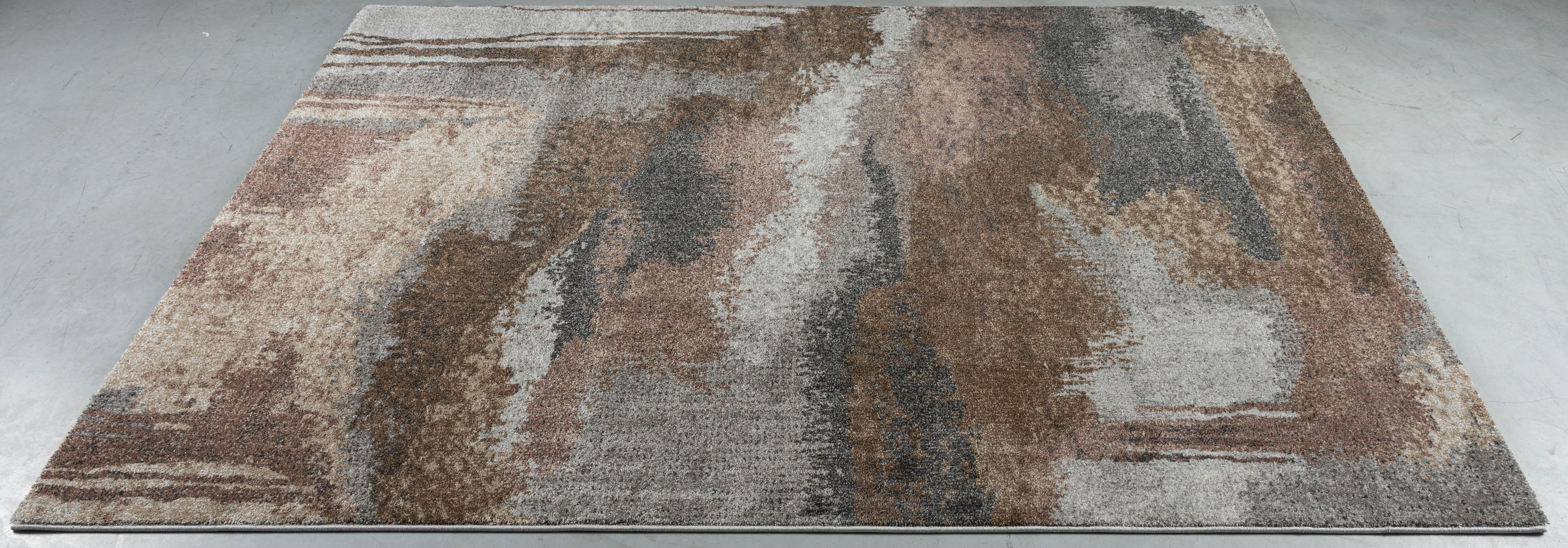 Webteppich, braun-grau-weiß, 160x230 cm - Radison