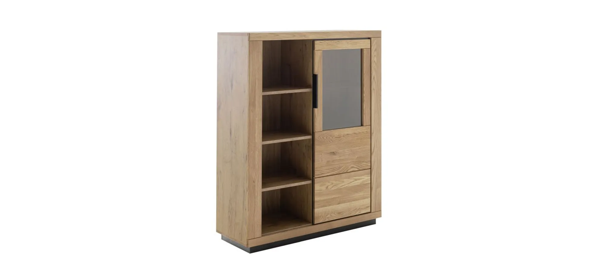 Highboard - B ca. 98 cm, Wildeiche massiv geölt